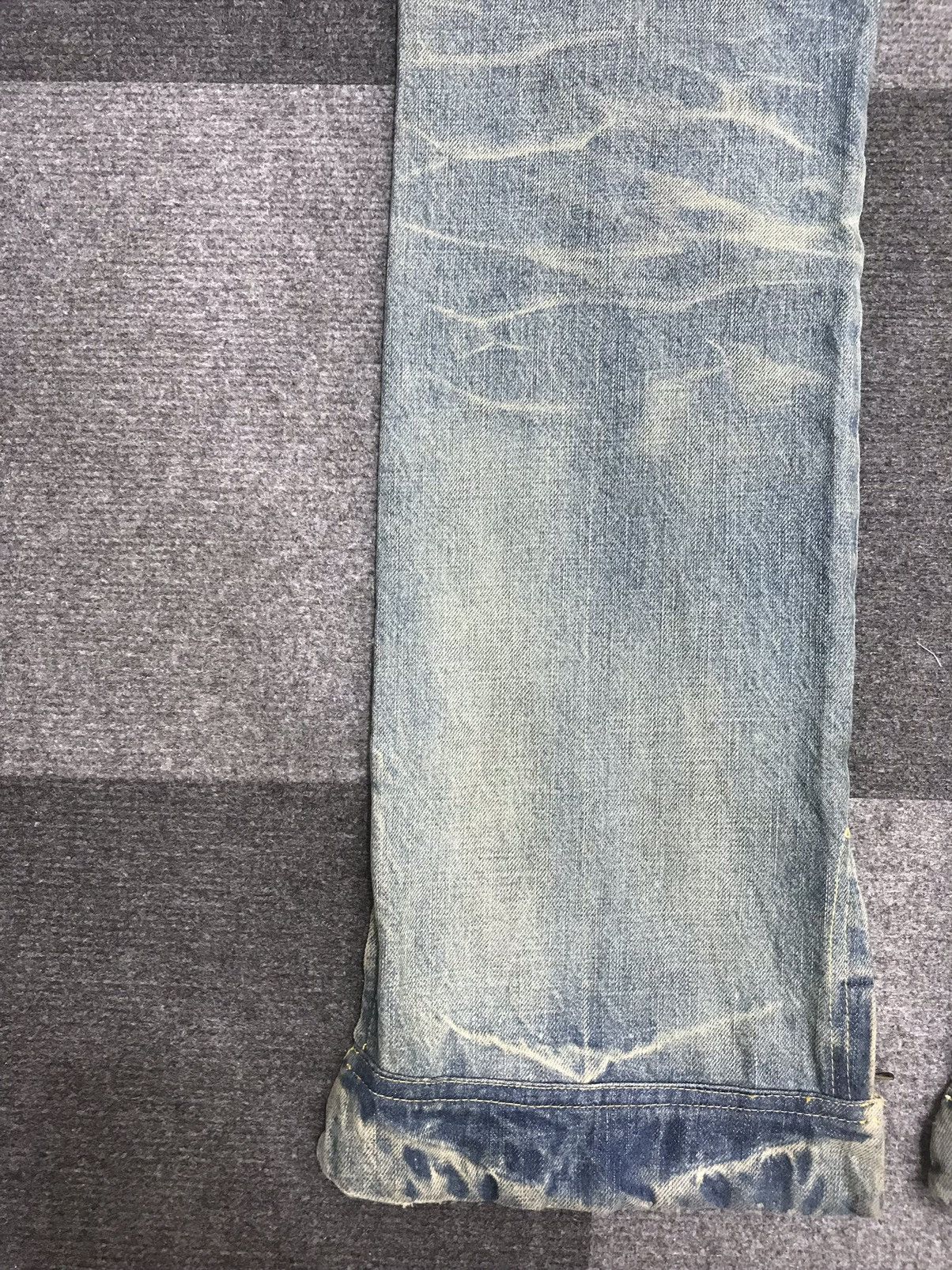 Japanese Brand 💥FLARE💥ARCHIVAL RICO STONE WASH DISTRESSED DENIM F132 Size US 32 / EU 48 - 21 Thumbnail