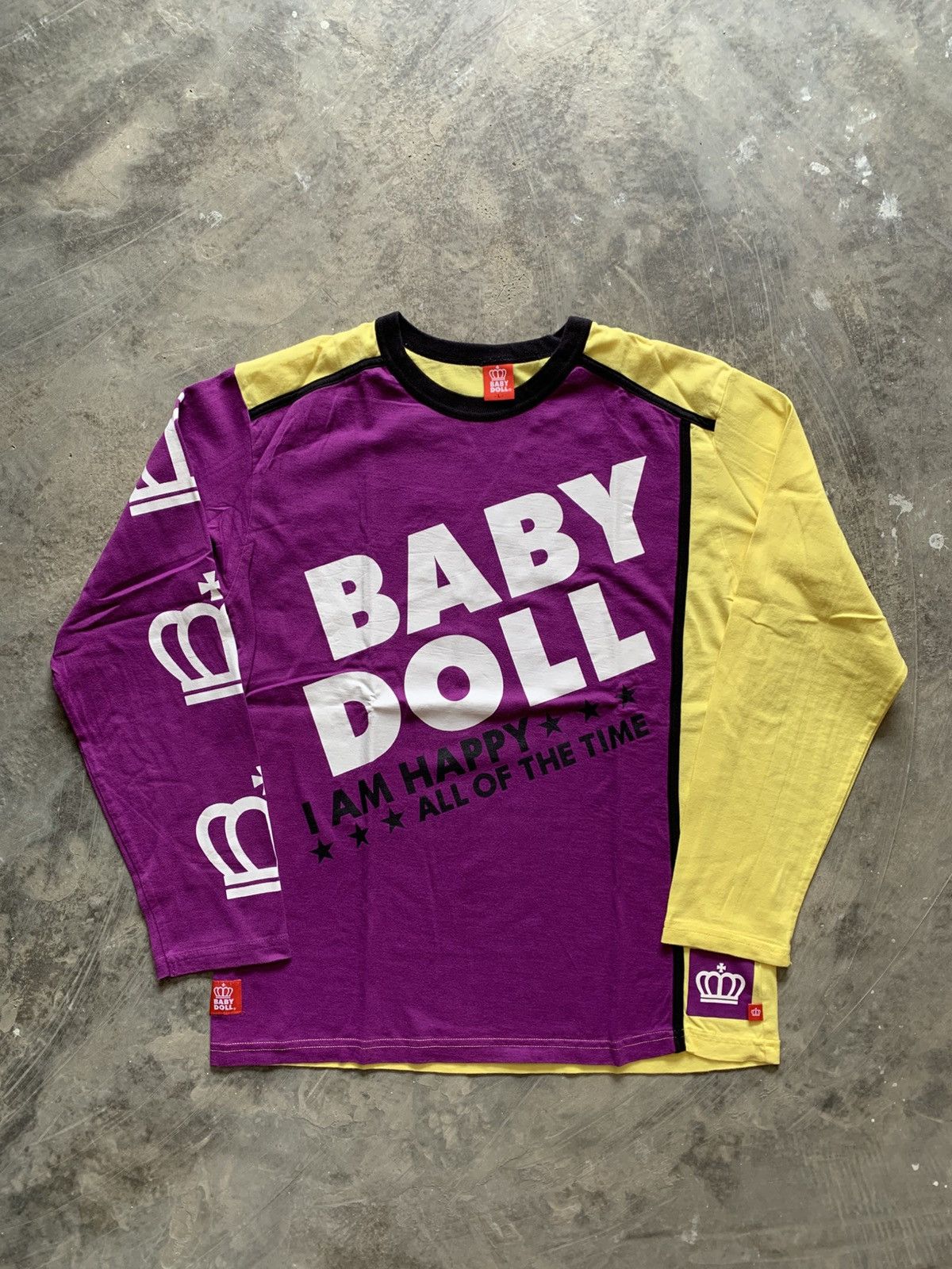 If Six Was Nine × Japanese Brand × Le Grande Bleu (L.G.B.) Japanese Mickey Baby Doll Poem LongSleeve Ifsix Style Size US L / EU 52-54 / 3 - 1 Thumbnail