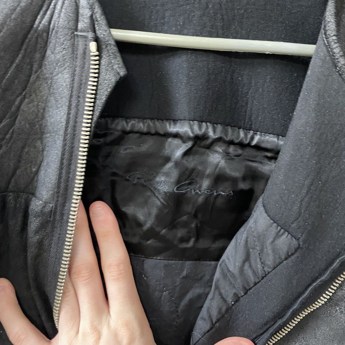 Rick Owens Rick Owens Jacket Leather Biker Style Size US S / EU 44-46 / 1 - 5 Thumbnail