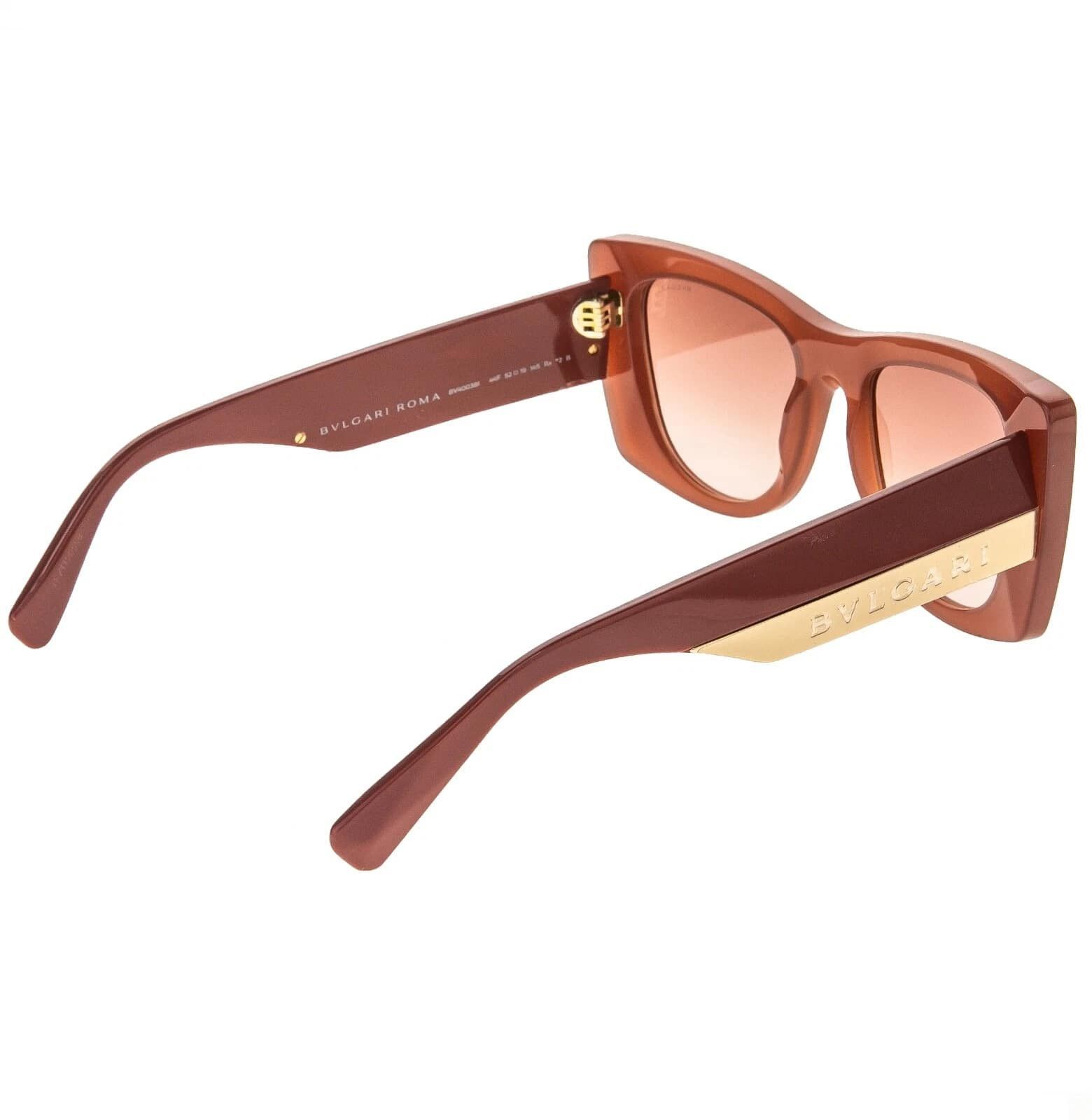 Bvlgari BVLGARI 40038 ROMA BV40038I Orange Brown Logo Sunglasses 44F Size ONE SIZE - 8 Thumbnail