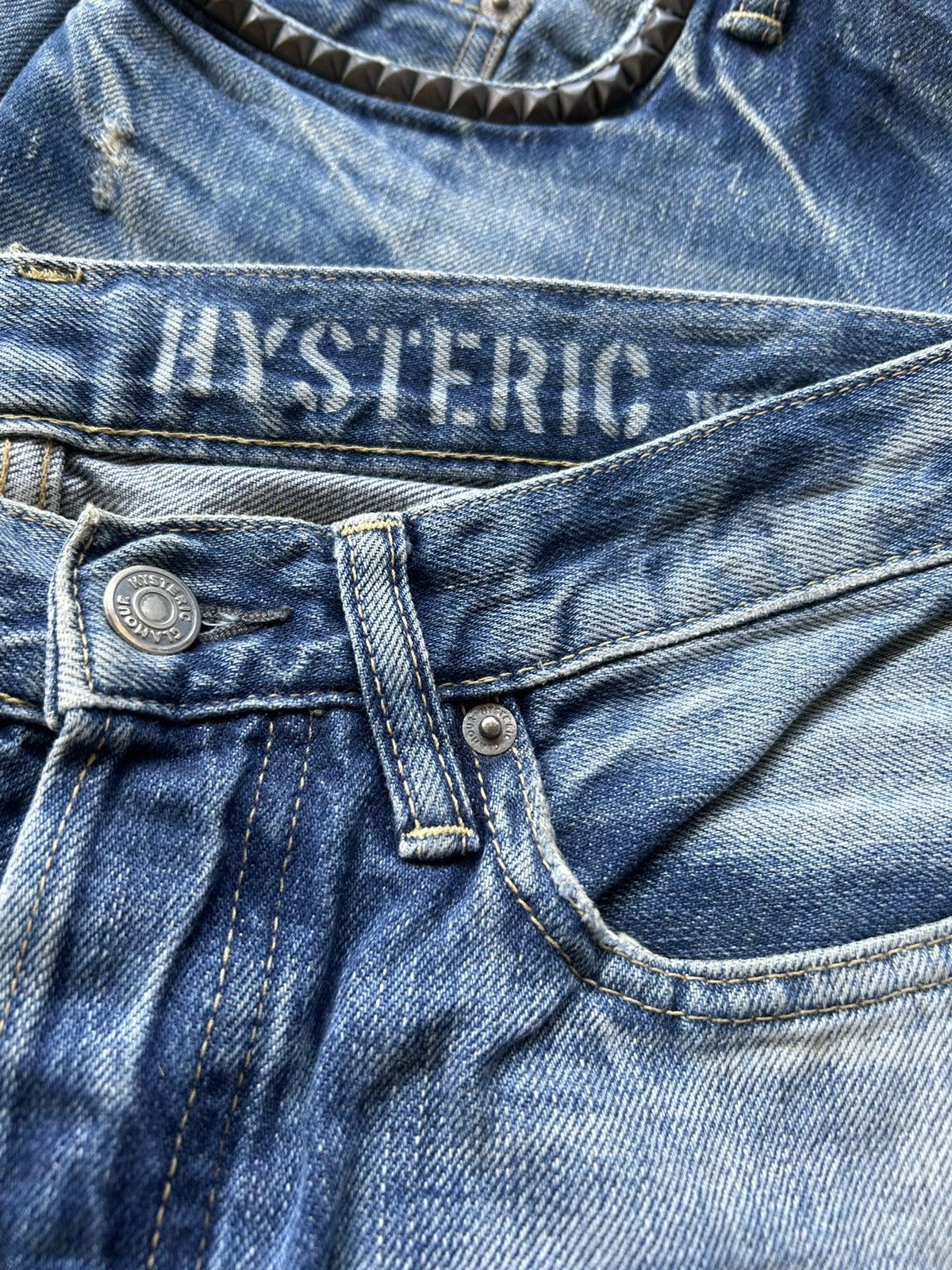 Hysteric Glamour × Japanese Brand Vintage Hysteric Glamour Selvedge disteressed denim🔥 Size US 29 - 7 Thumbnail