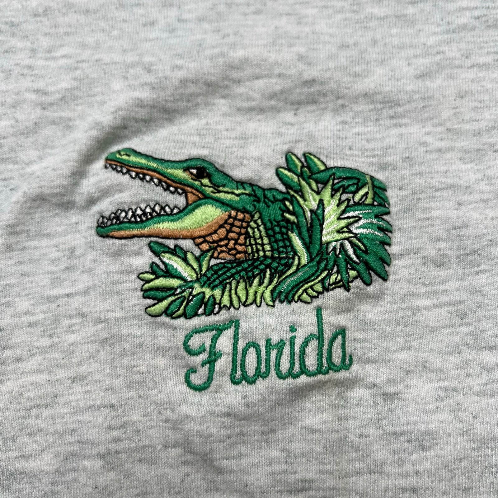Hanes Vintage 90s "Florida" alligator graphic Men gray T-shirt XL Size US XL / EU 56 / 4 - 4 Thumbnail