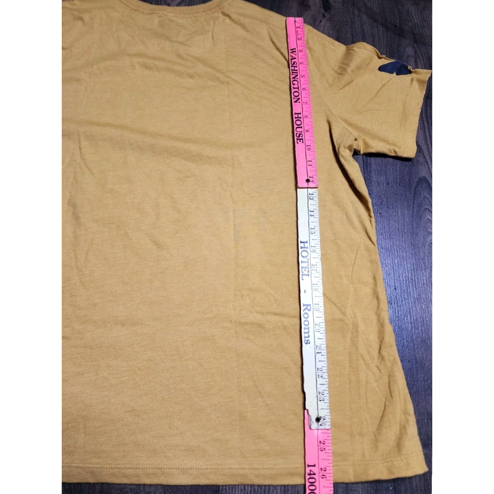 Vintage Carry Girl Gear Womens T-Shirt 2XL Short Sleeve Yellow Thankful Peace Sign Chicken Plus Size Size XXL / US 16-18 / IT 52-54 - 2 Thumbnail
