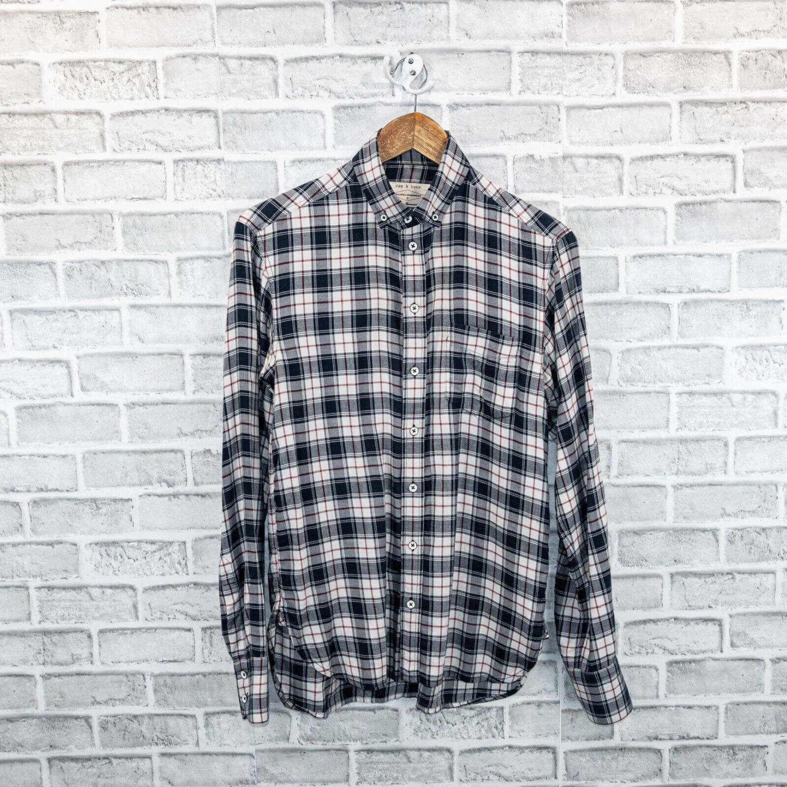 Rag & Bone Rag & Bone Men's Tailored Workwear Button down Shirt Blue Size US S / EU 44-46 / 1 - 1 Thumbnail