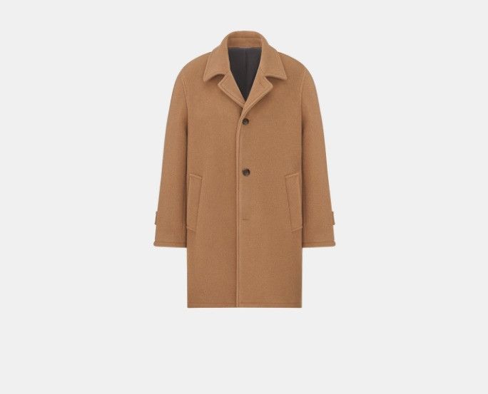 Dior o1w1db10425 443C358 Raglan Sleeves Coat in Brown Size US S / EU 44-46 / 1 - 1 Thumbnail