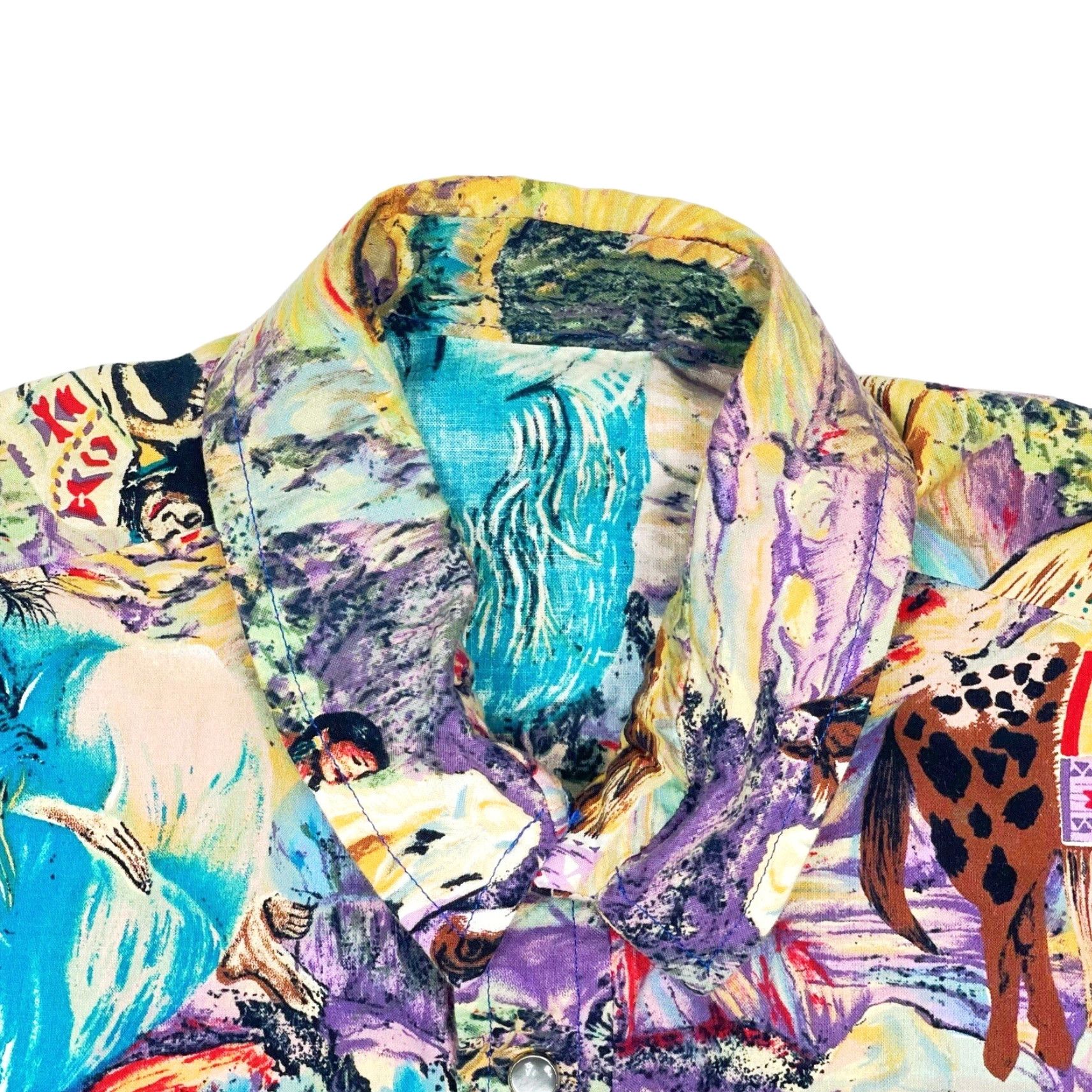 Wrangler VINTAGE Wrangler All Over Print Western Pearl Snap L/S Shirt Men’s Medium Size US M / EU 48-50 / 2 - 4 Thumbnail