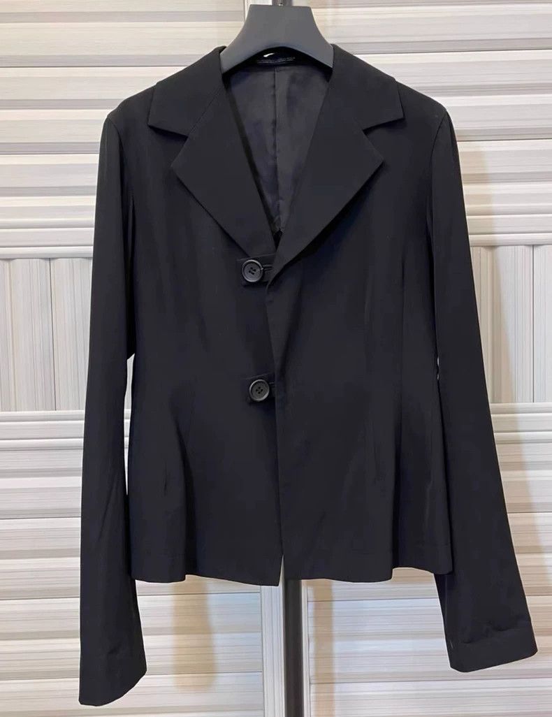Yohji Yamamoto Yohji Yamamoto size 2 Black hourglass suit 2501-Nextarrow Size 36R - 1 Thumbnail