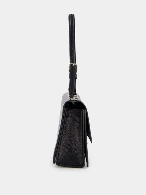 Balenciaga o1srvl11e1124 Size: OS / Crush Small Sling Bag in Black Size ONE SIZE - 4 Thumbnail
