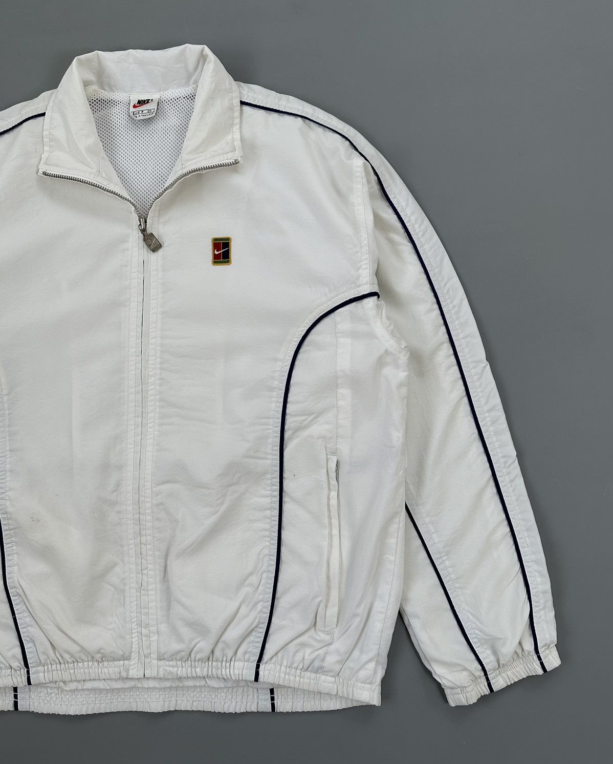 Nike 90s Nike Court Vintage Windbreaker Jackets Size S / US 4 / IT 40 - 3 Thumbnail