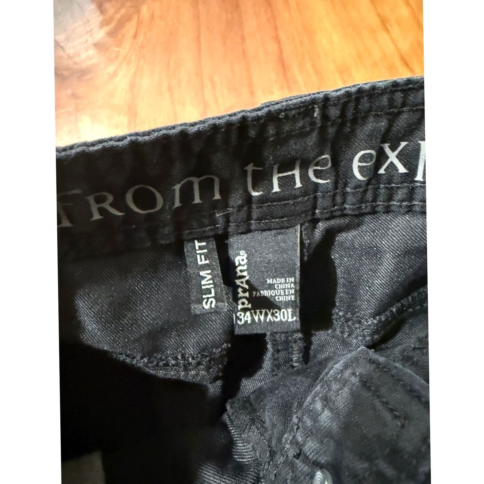 Prana Prana Bridger Jeans Mens 34 x 30 Hiking Outdoor Stretch Black m4bd30315 AA20 Size US 34 / EU 50 - 3 Thumbnail