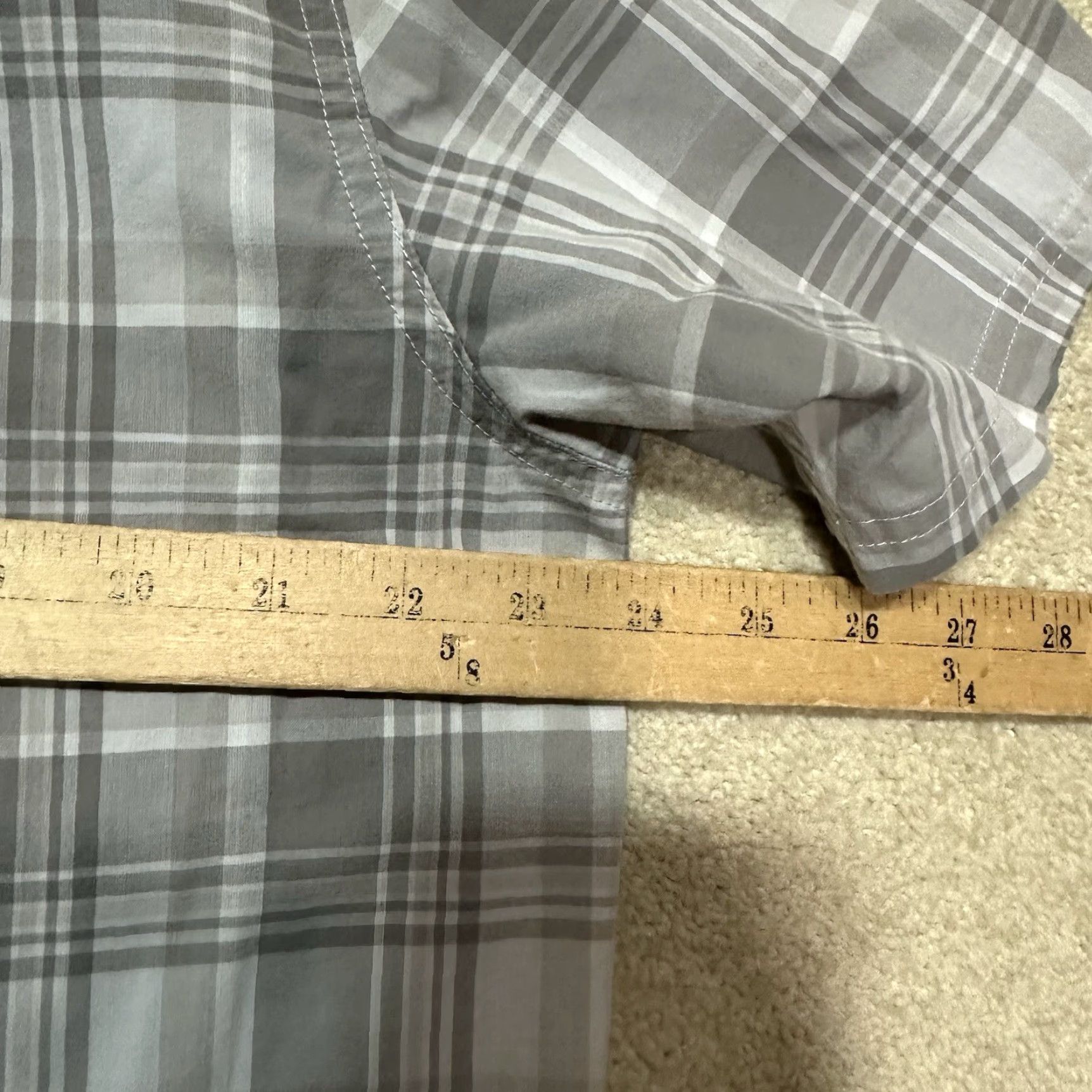 Vintage 5.11 Tactical Snap Up Shirt Mens L Gray Plaid Button-Up Short Sleeve Size US L / EU 52-54 / 3 - 6 Thumbnail