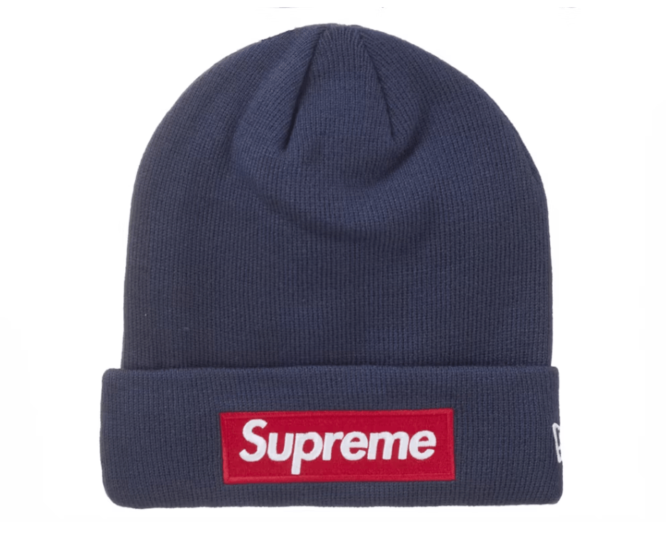 帽子 24AW supreme new era script beanie navy Supreme x New Era FW24 Script Beanie Navy | eBay