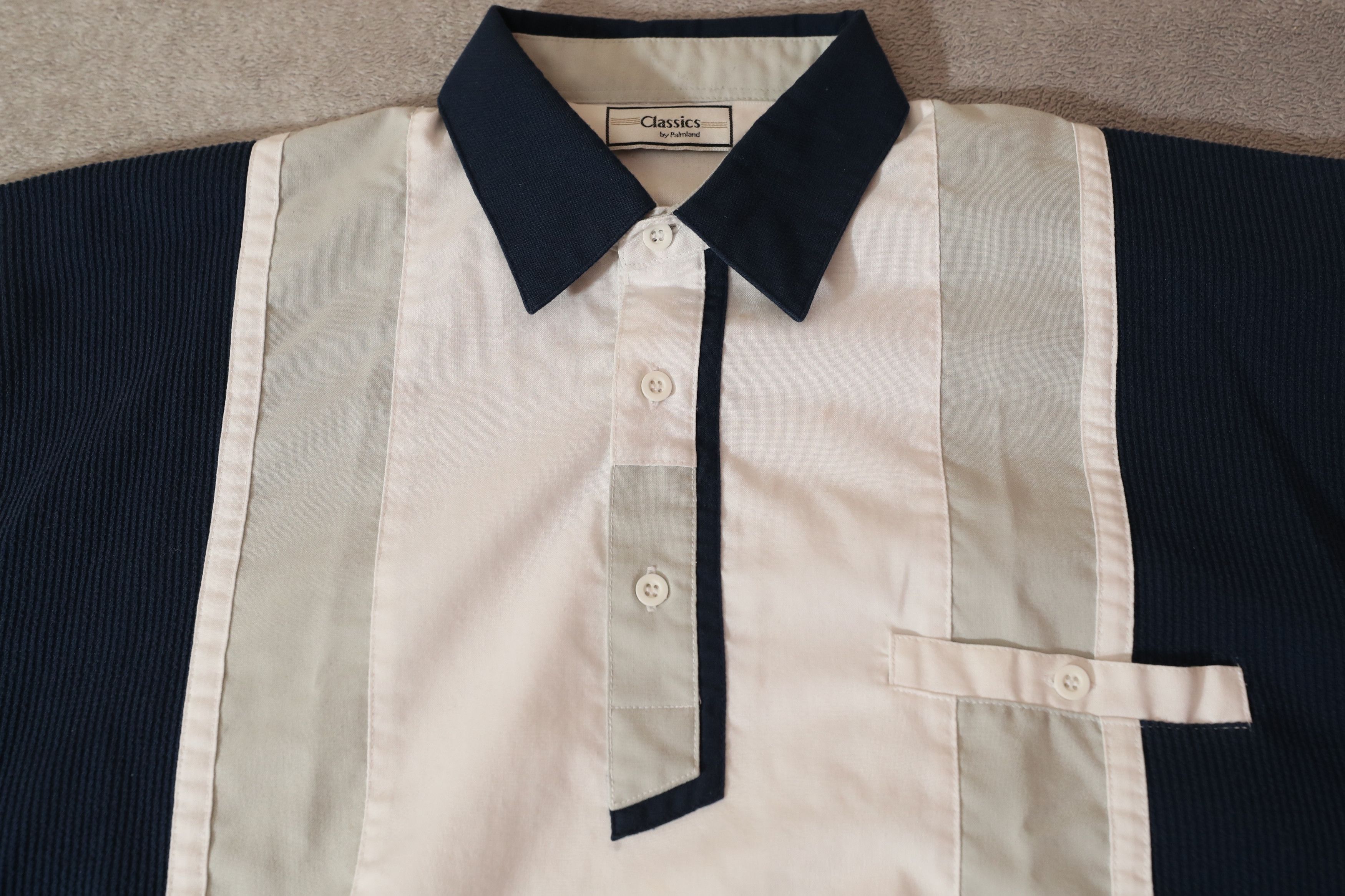 Vintage Classics by Palmland Vintage Striped Polo Shirt (L) Size US L / EU 52-54 / 3 - 8 Thumbnail
