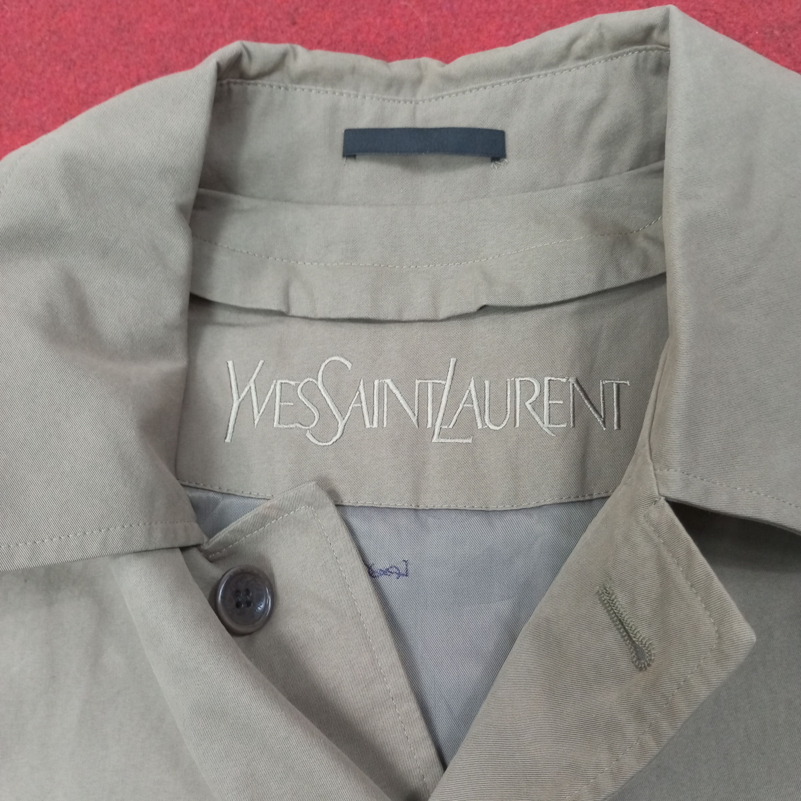 Yves Saint Laurent Yves Saint Laurent Fashion Brand Trench Jacket c250n8 Size US L / EU 52-54 / 3 - 6 Thumbnail