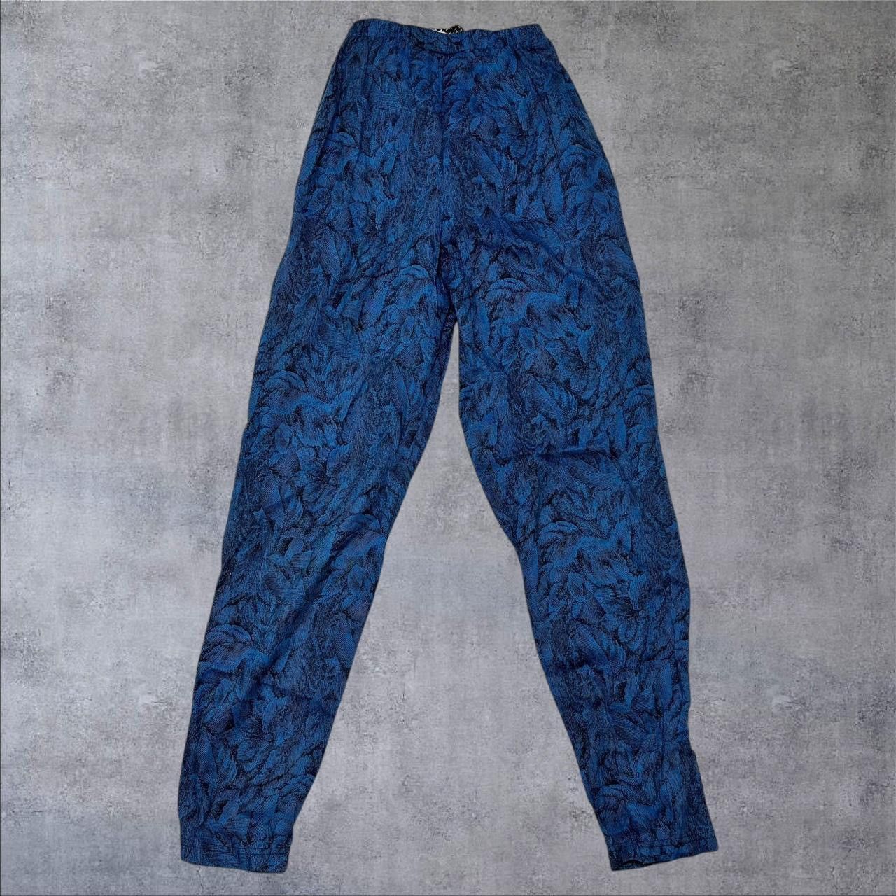 Other Vintage High Waisted Blue Pants Size 25" / US 0 / IT 36 - 2 Thumbnail