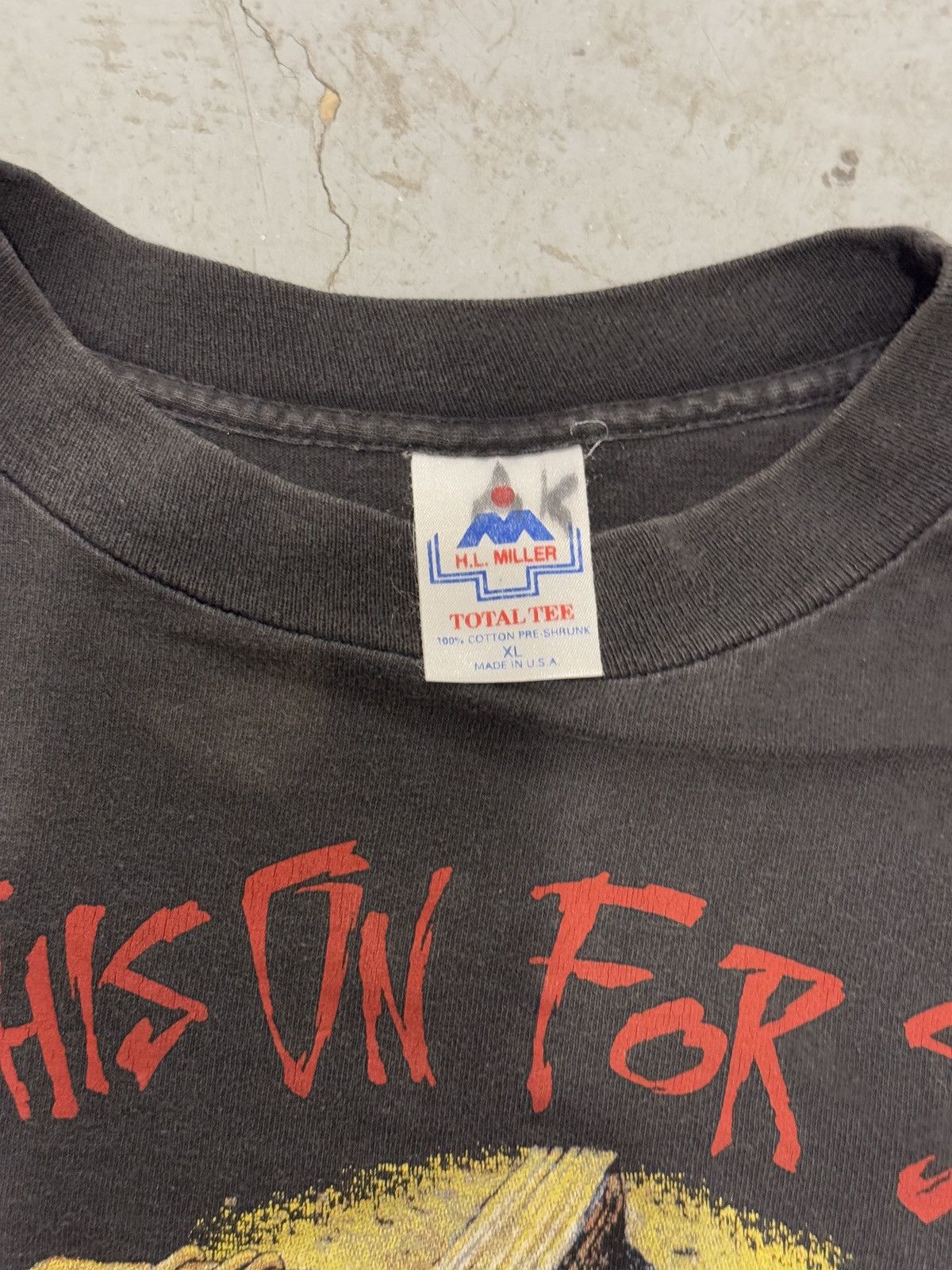 Vintage *RARE* 1990s FADED JESUS GOD RELIGION TEE SINGLE STITCH Size US XL / EU 56 / 4 - 9 Thumbnail