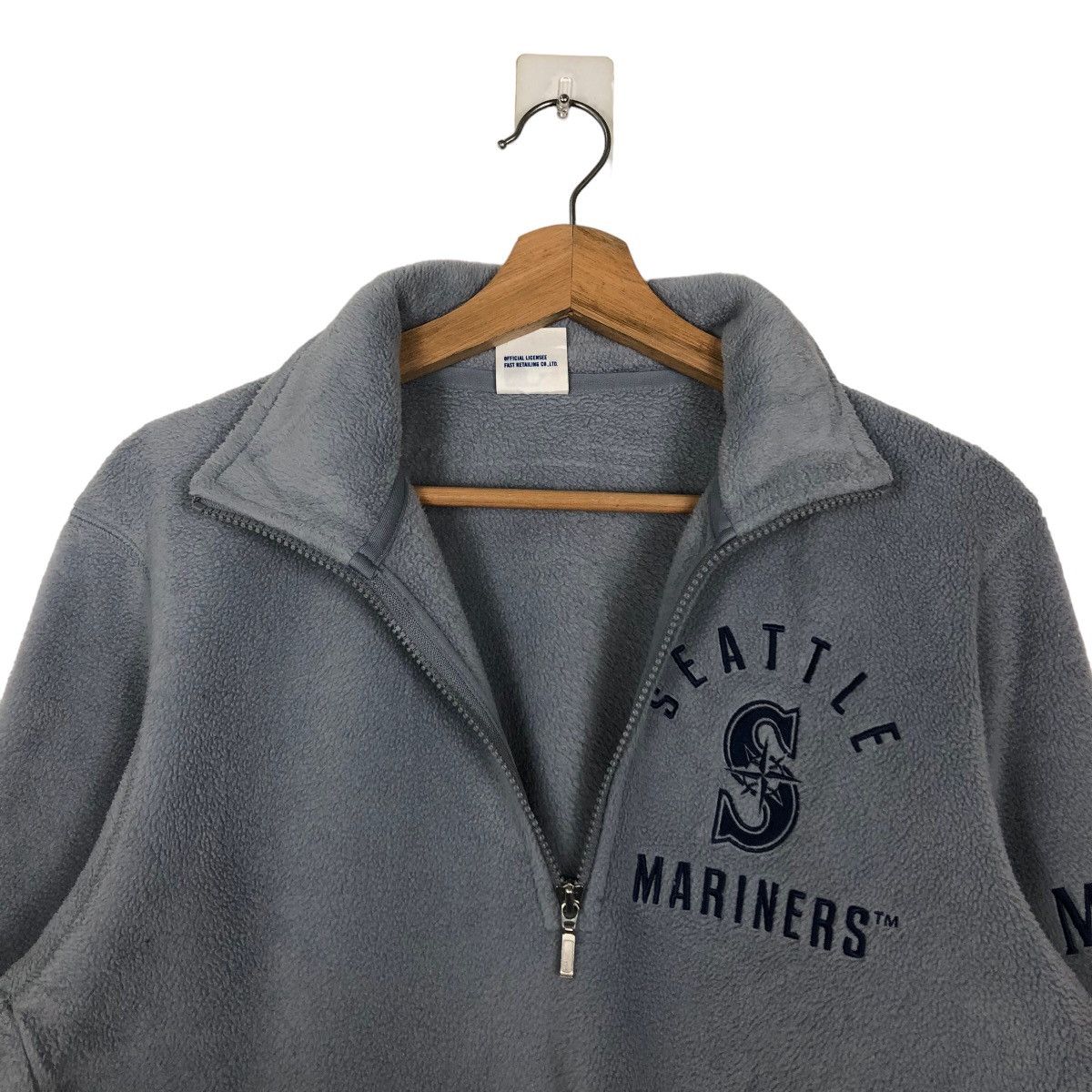 Japanese Brand 🔥90’s Vintage MLB Seatte Marines Fleece Jacket Big Logo Size US M / EU 48-50 / 2 - 9 Thumbnail