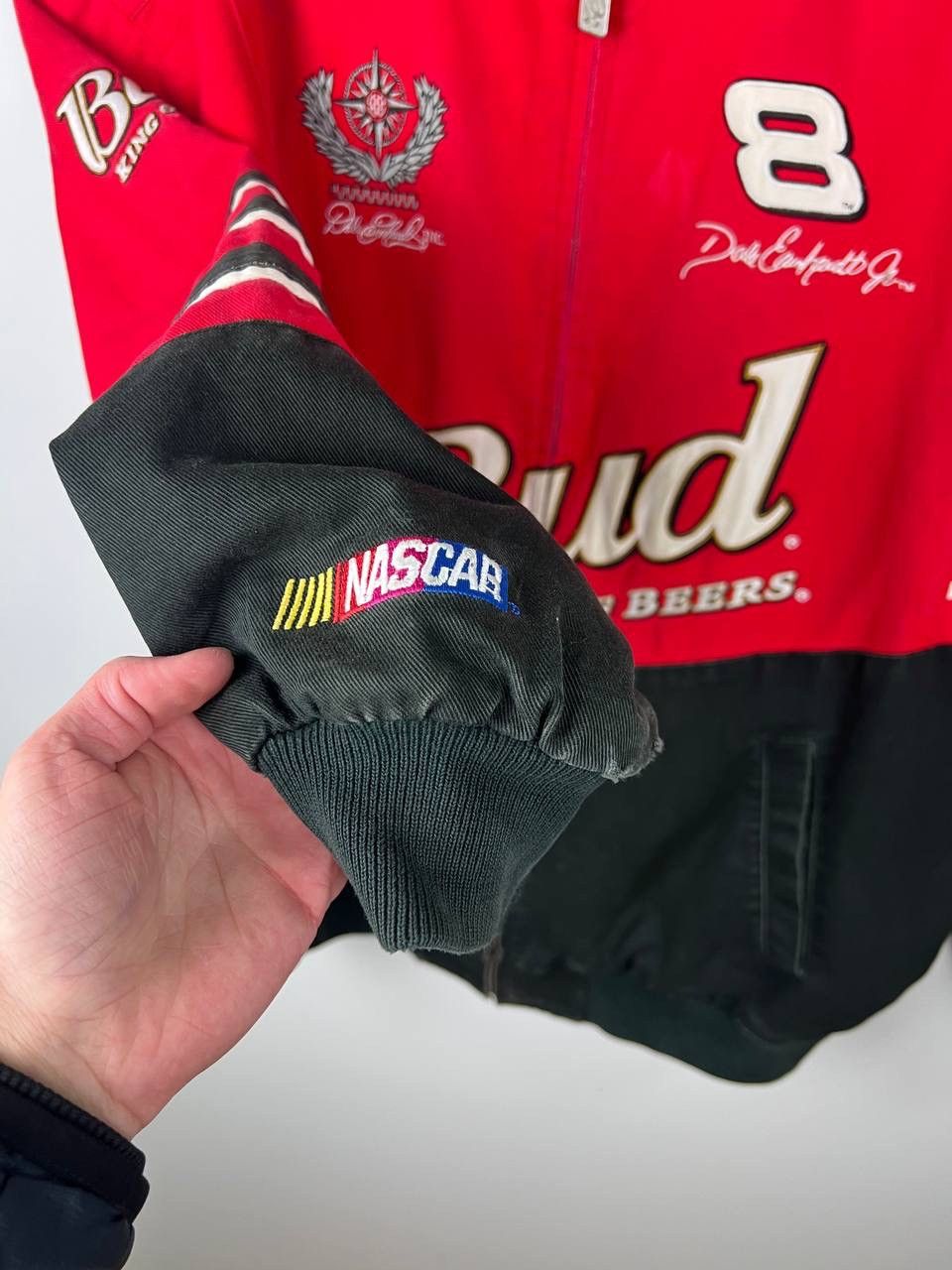 Vintage Budweiser NASCAR 90s racing jacket size XL Size US XL / EU 56 / 4 - 11 Thumbnail