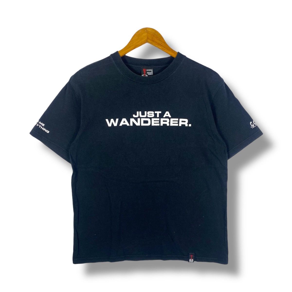 Vintage Vintage 00s ON BOARD Clothing Just A Wanderer Graphic Tee Size US L / EU 52-54 / 3 - 1 Thumbnail