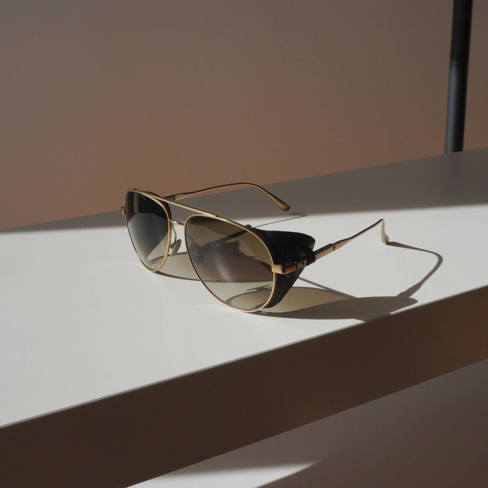 bottega veneta titanium sunglasses