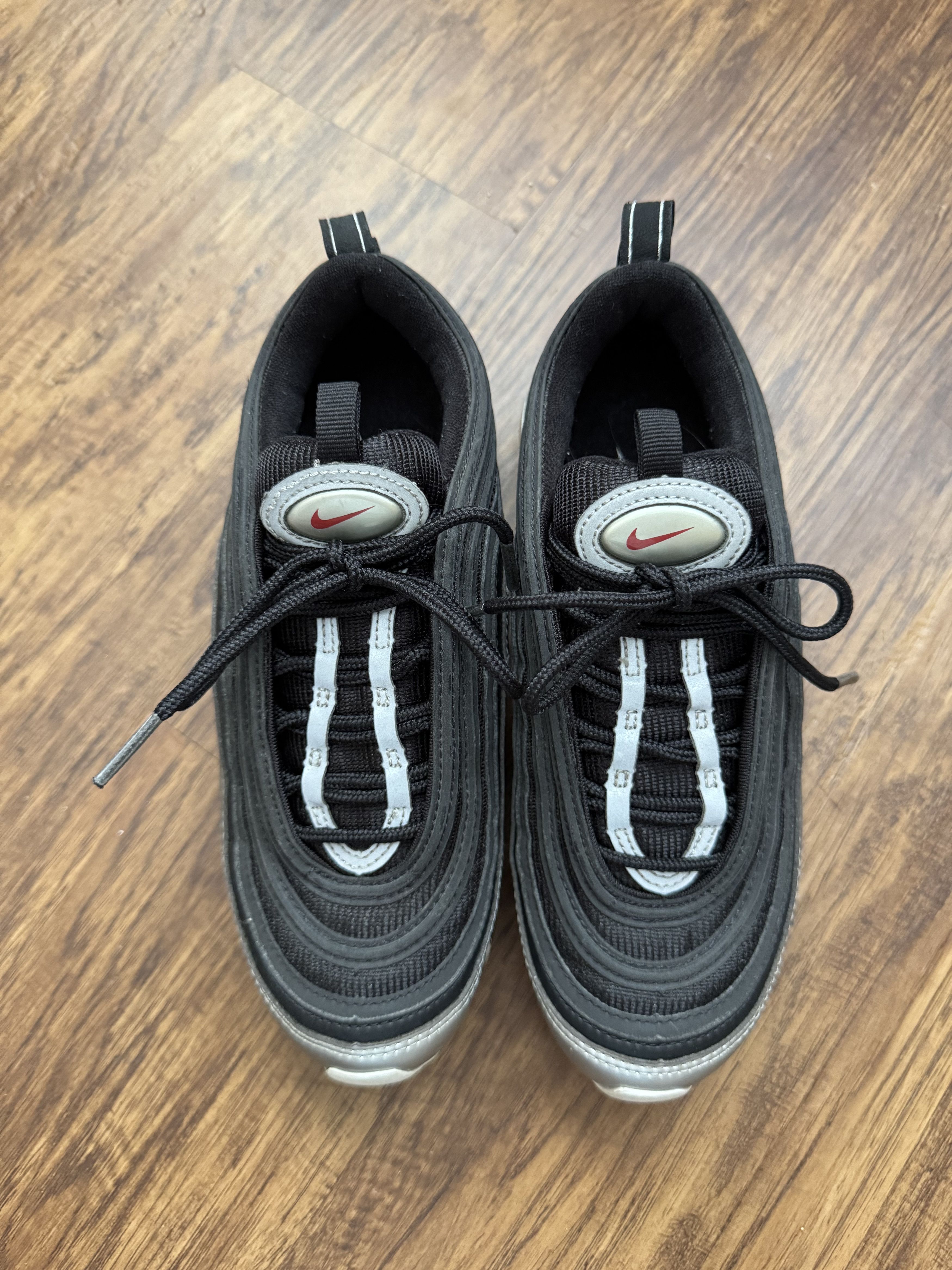 Nike Nike Air Max 97 QS Black/Silver/Red Size US 5 / EU 37 - 2 Thumbnail