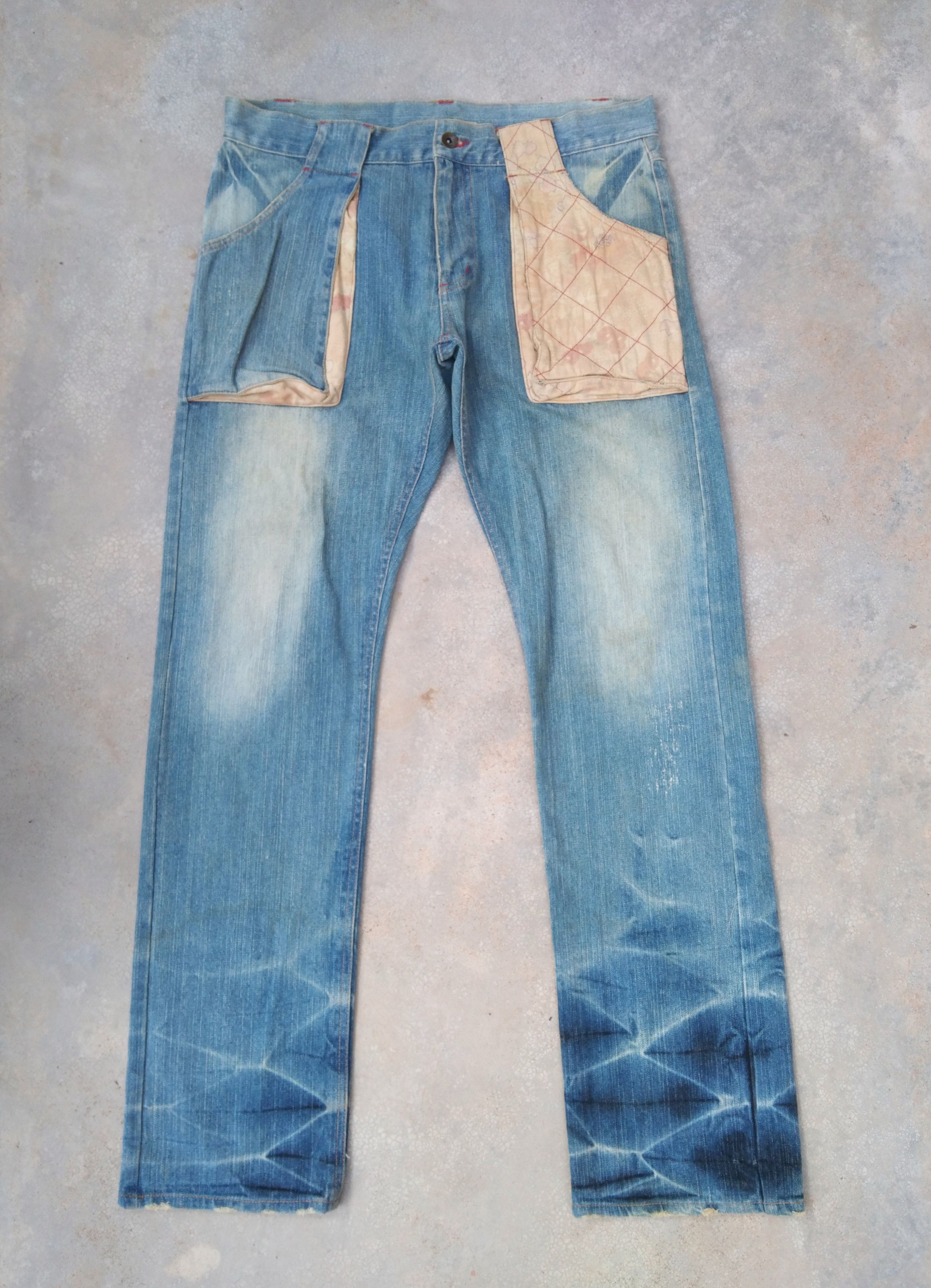 Japanese Brand Vintage Distressed Japanese Retro Straight Leg Jeans 34x34 Size US 34 / EU 50 - 1 Thumbnail