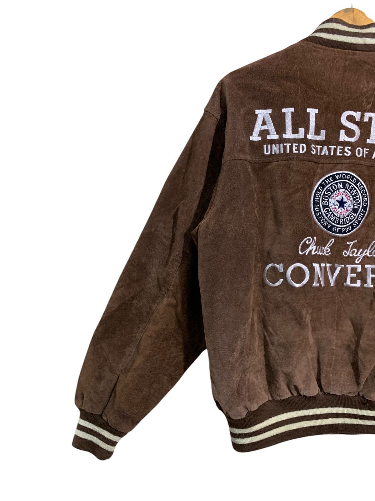 Converse 🔥VTG CONVERSE ALL STARS LEATHER VARSITY JACKETS Size US L / EU 52-54 / 3 - 6 Thumbnail