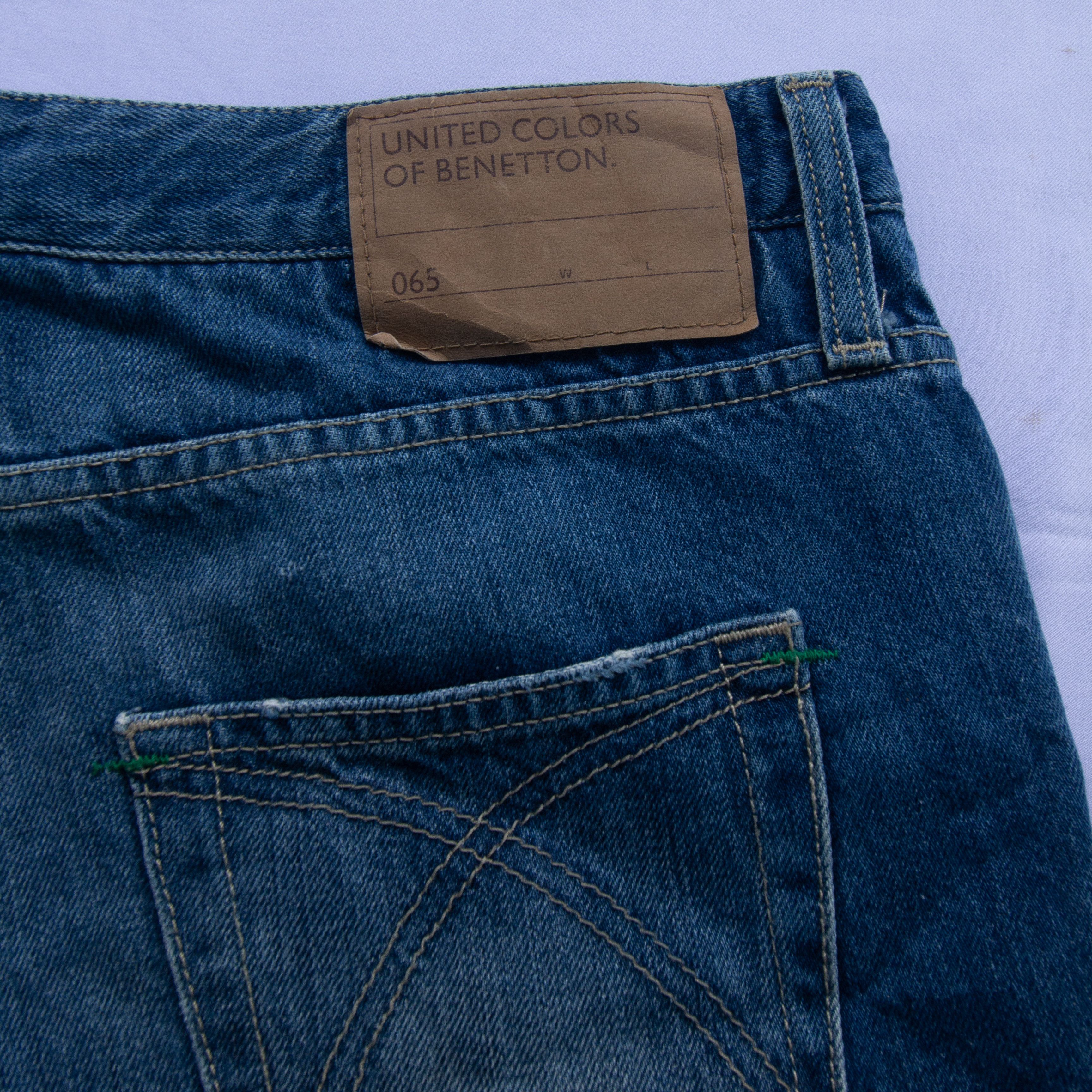 Benetton × United Colors Of Benetton Benetton Flower Embroidered Jeans Bootcut Size 34" / US 12 / IT 48 - 5 Thumbnail
