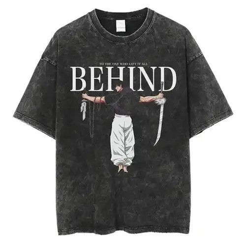 Japanese Brand Graphic Print Jujutsu Kaisen Washed T-shirt Size US XXL / EU 58 / 5 - 1 Thumbnail