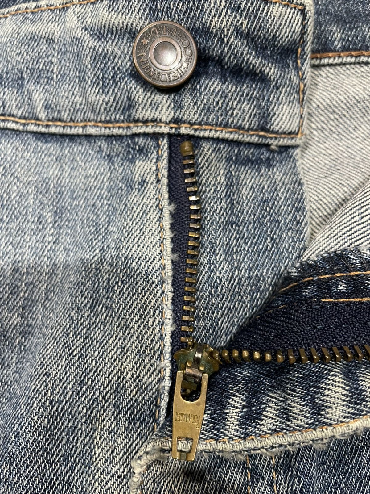 Edwin Vintage Edwin International Basic Distressed Mudwash Jeans Size US 34 / EU 50 - 7 Thumbnail