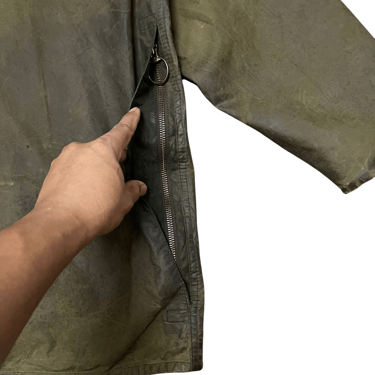 Barbour Vintage 90's Barbour Beaufort A150 Waxed Distressed Jacket Size US M / EU 48-50 / 2 - 23 Thumbnail
