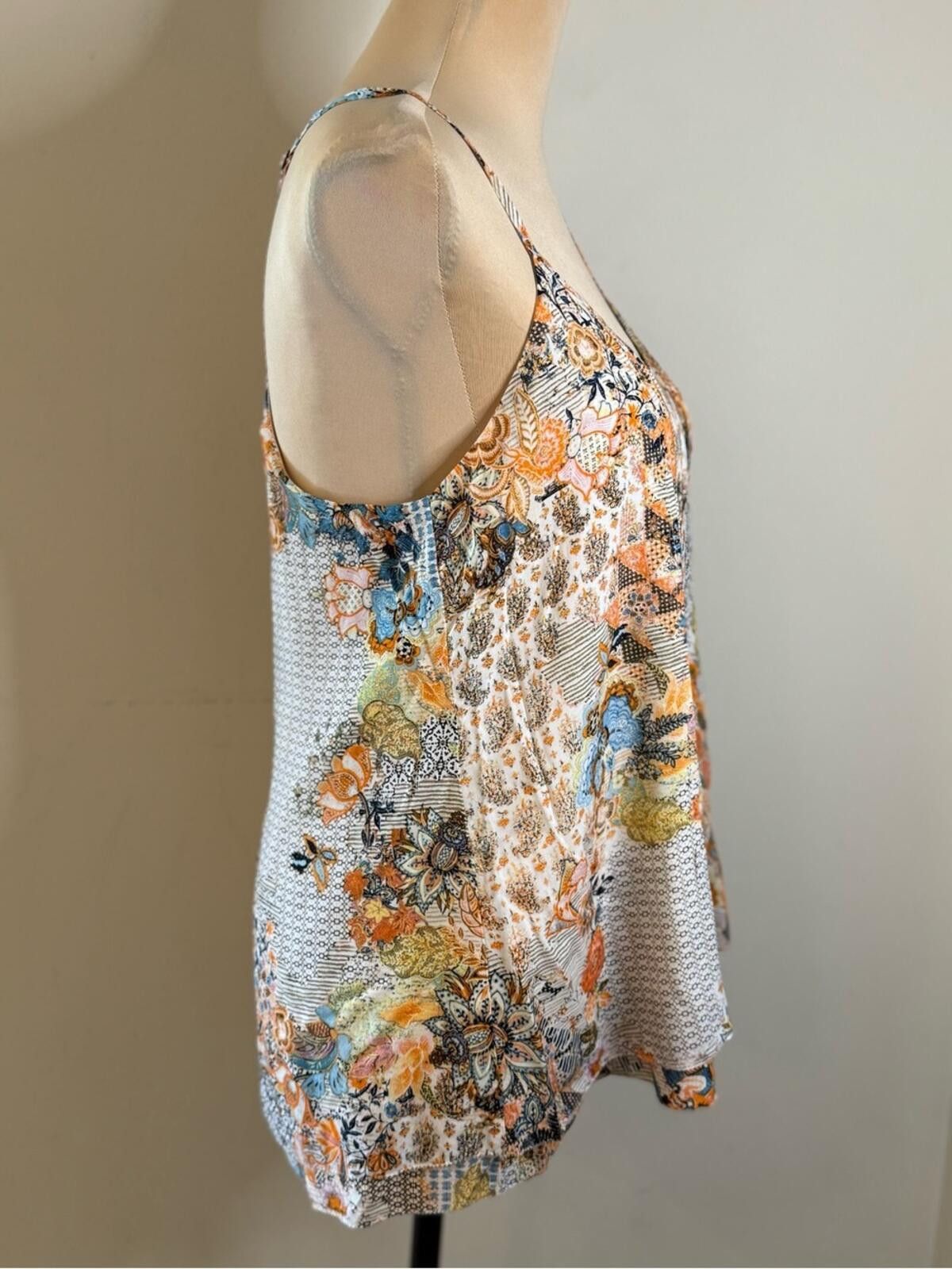 Sanctuary Sanctuary boho floral geometric patchwork tank top SZ SM Size S / US 4 / IT 40 - 2 Thumbnail