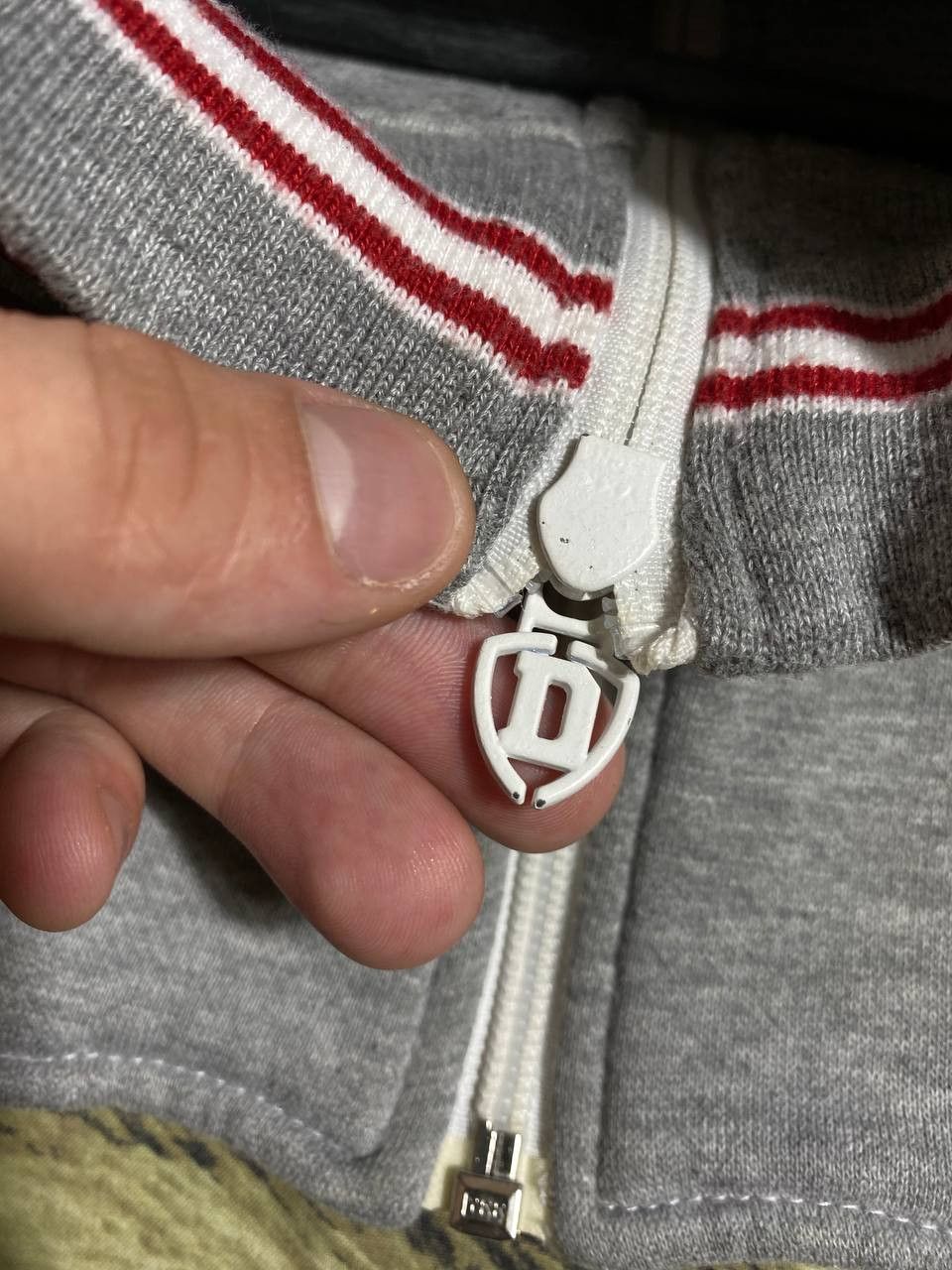 Diesel × Vintage Vintage Y2K Distressed Diesel Big Logo Zip Up Hoodie Size US M / EU 48-50 / 2 - 3 Thumbnail