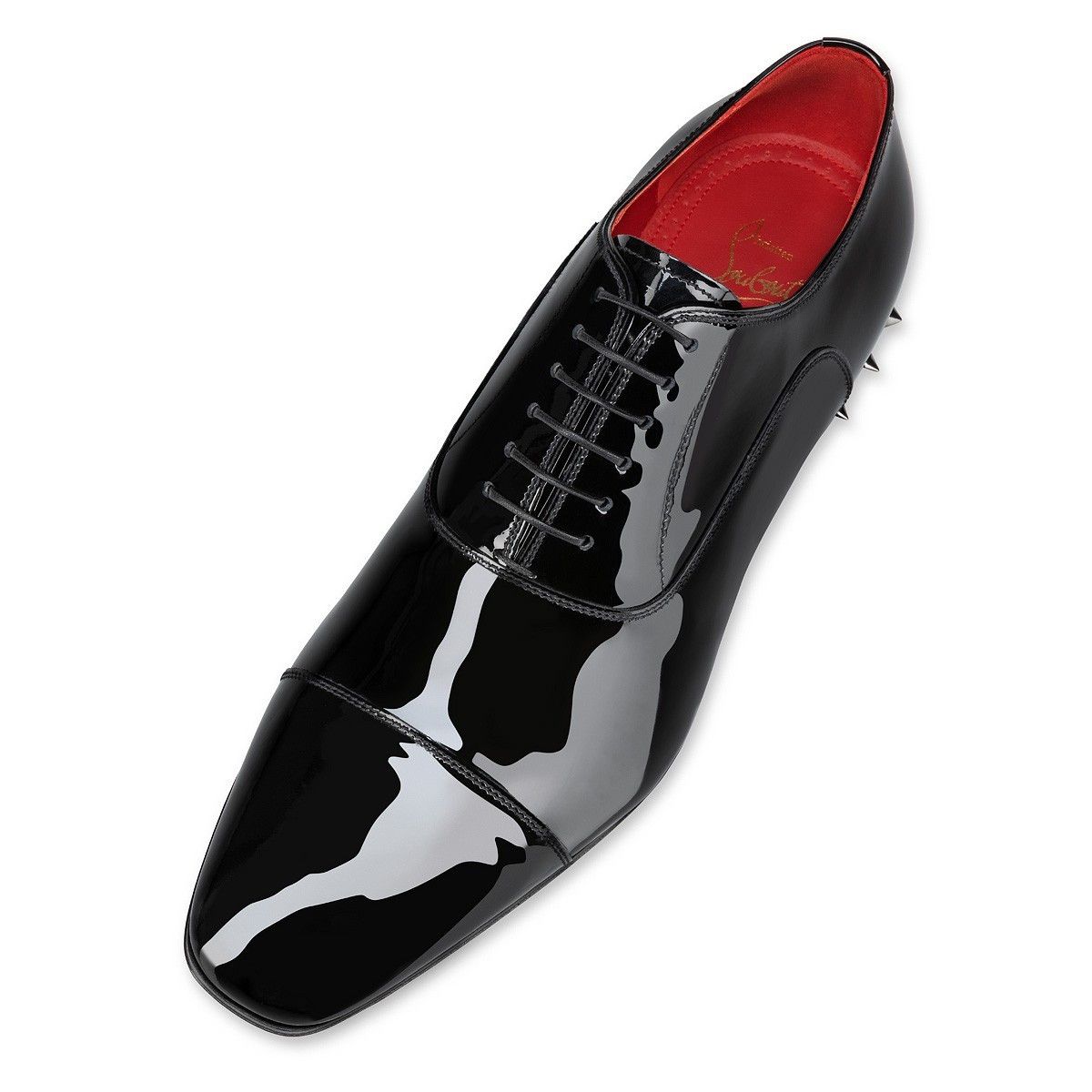 Christian Louboutin os11x1024 Greggo Patent Leather Studded Oxfords Shoes Size US 8 / EU 41 - 5 Thumbnail