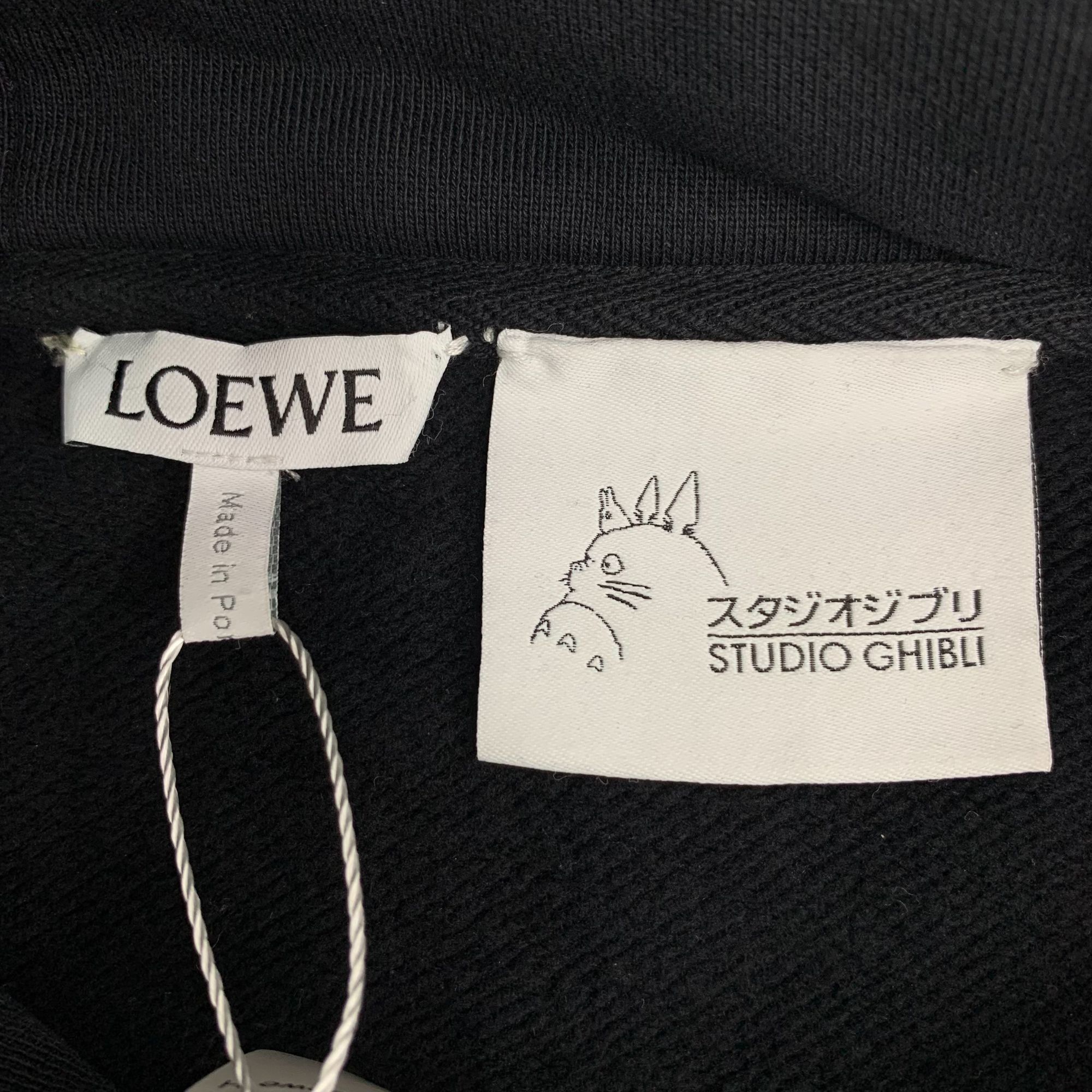 Loewe Loewe X Studio Ghibli Spirited Away Black Hooded Sweatshirt Size XS / US 0-2 / IT 36-38 - 2 Thumbnail