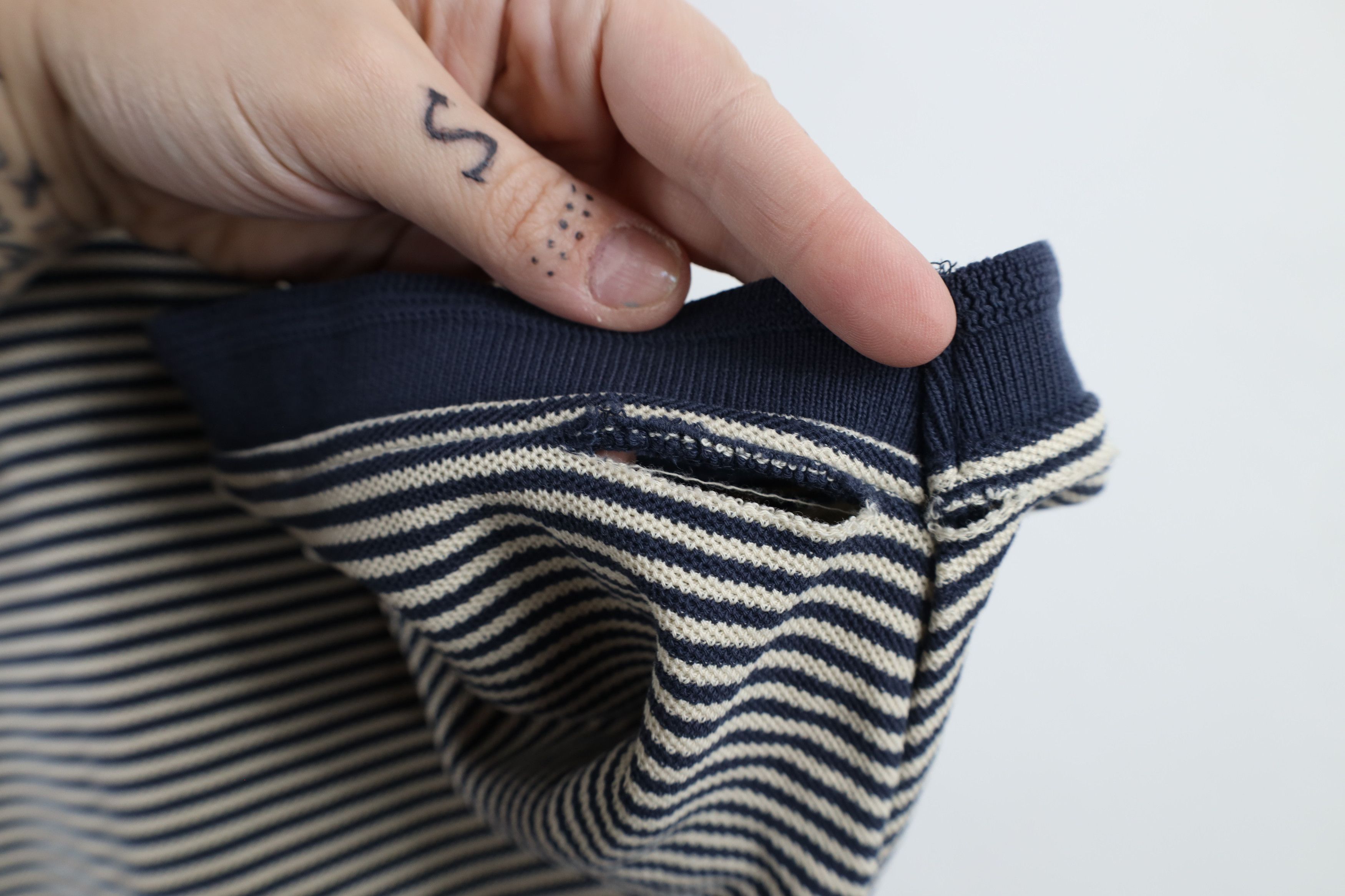 L.L. Bean × Vintage Vintage LL Bean Striped Double L Knit Collared Polo Shirt Size US L / EU 52-54 / 3 - 5 Thumbnail