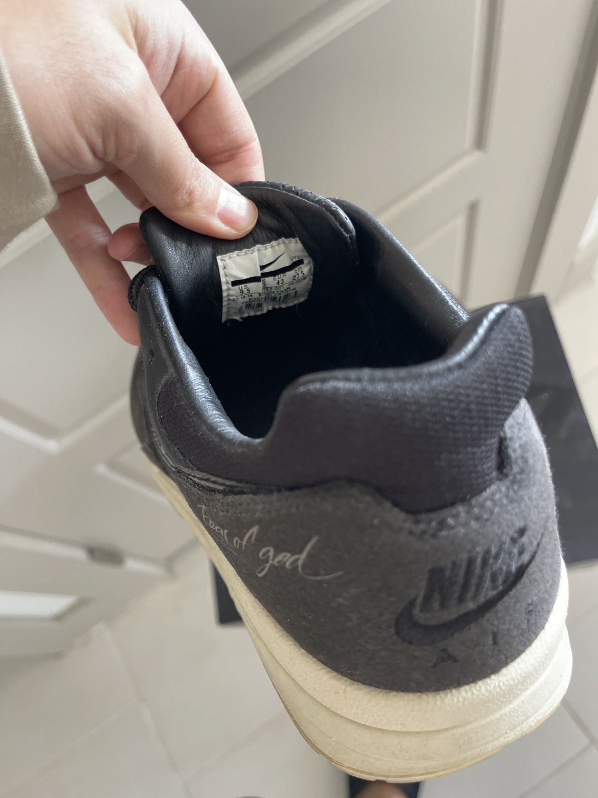 Fear of God × Nike Nike x Fear of God Air Skylon 2 Black Sail Size US 9.5 / EU 42-43 - 6 Thumbnail