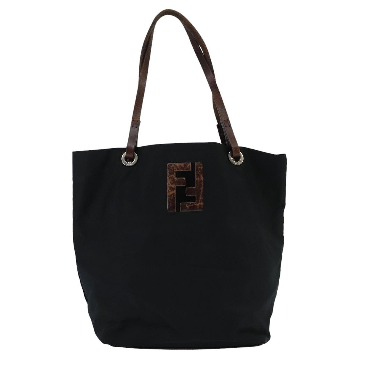 Fendi Ff Black Synthetic Tote Bag (Pre-Owned) Size ONE SIZE - 1 Thumbnail