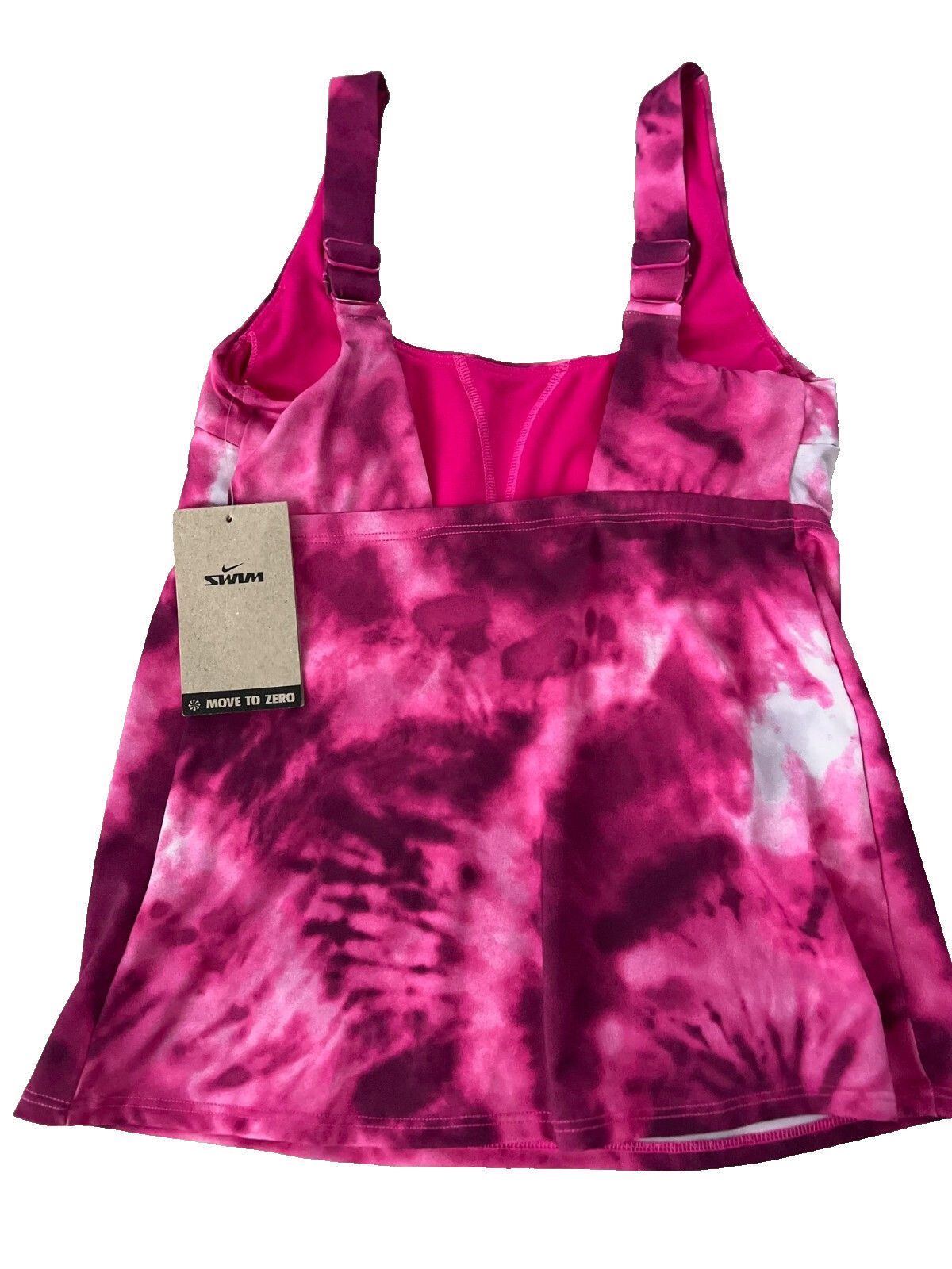 Nike Nike NESSC329 Tie Dye Scoop Neck Swim Tankini Top Pink XS Size XS / US 0-2 / IT 36-38 - 3 Thumbnail