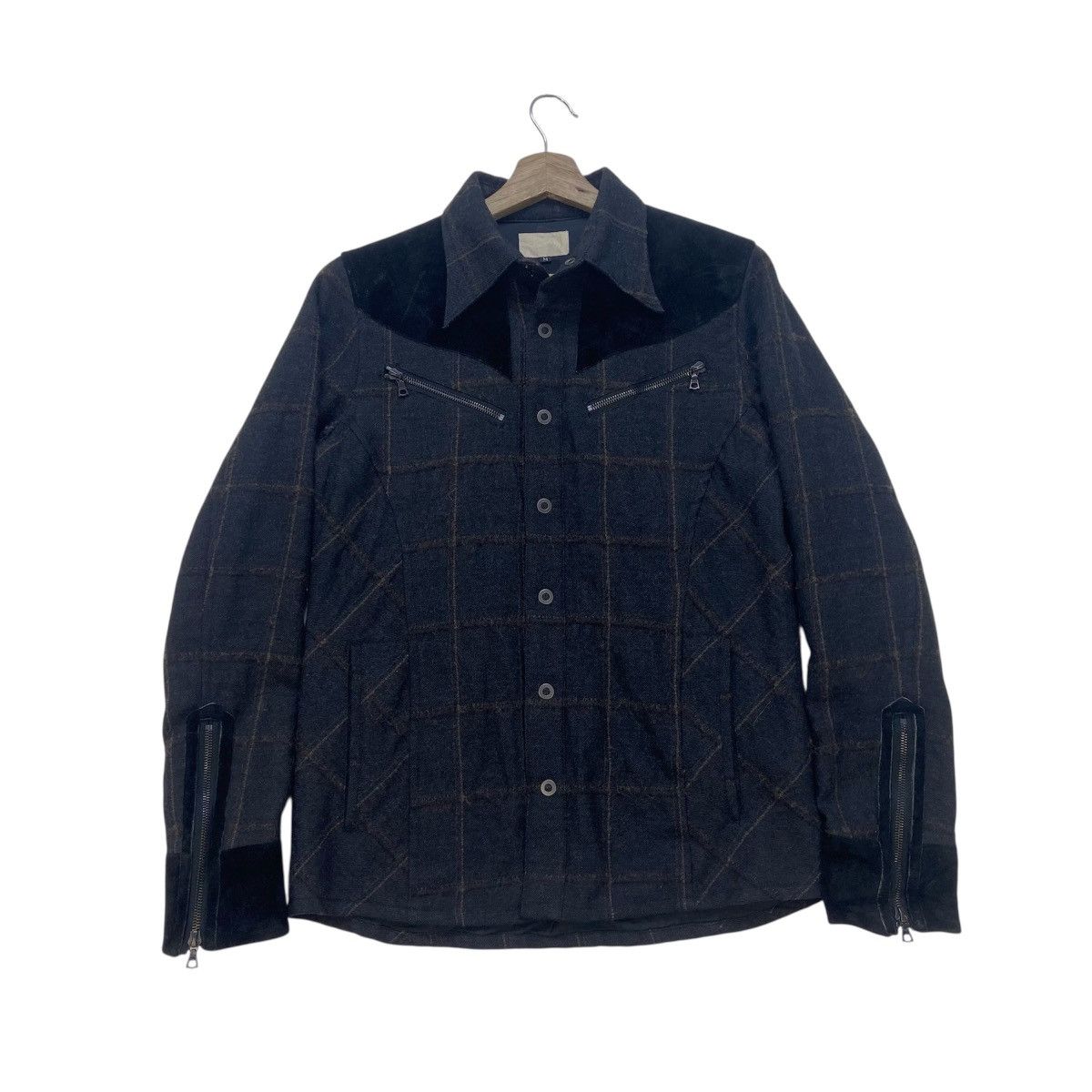 Japanese Brand Japanese Streetwear Rawlife Wool + Cowhide Riri Zipper Size US XS / EU 42 / 0 - 1 Thumbnail