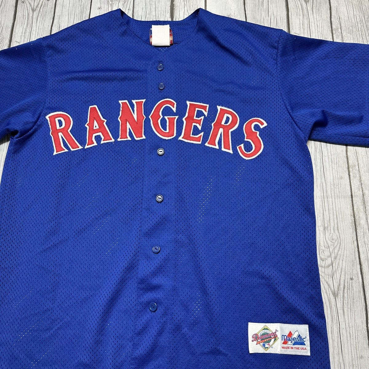 MLB Vintage Texas Rangers jersey Size US L / EU 52-54 / 3 - 3 Thumbnail