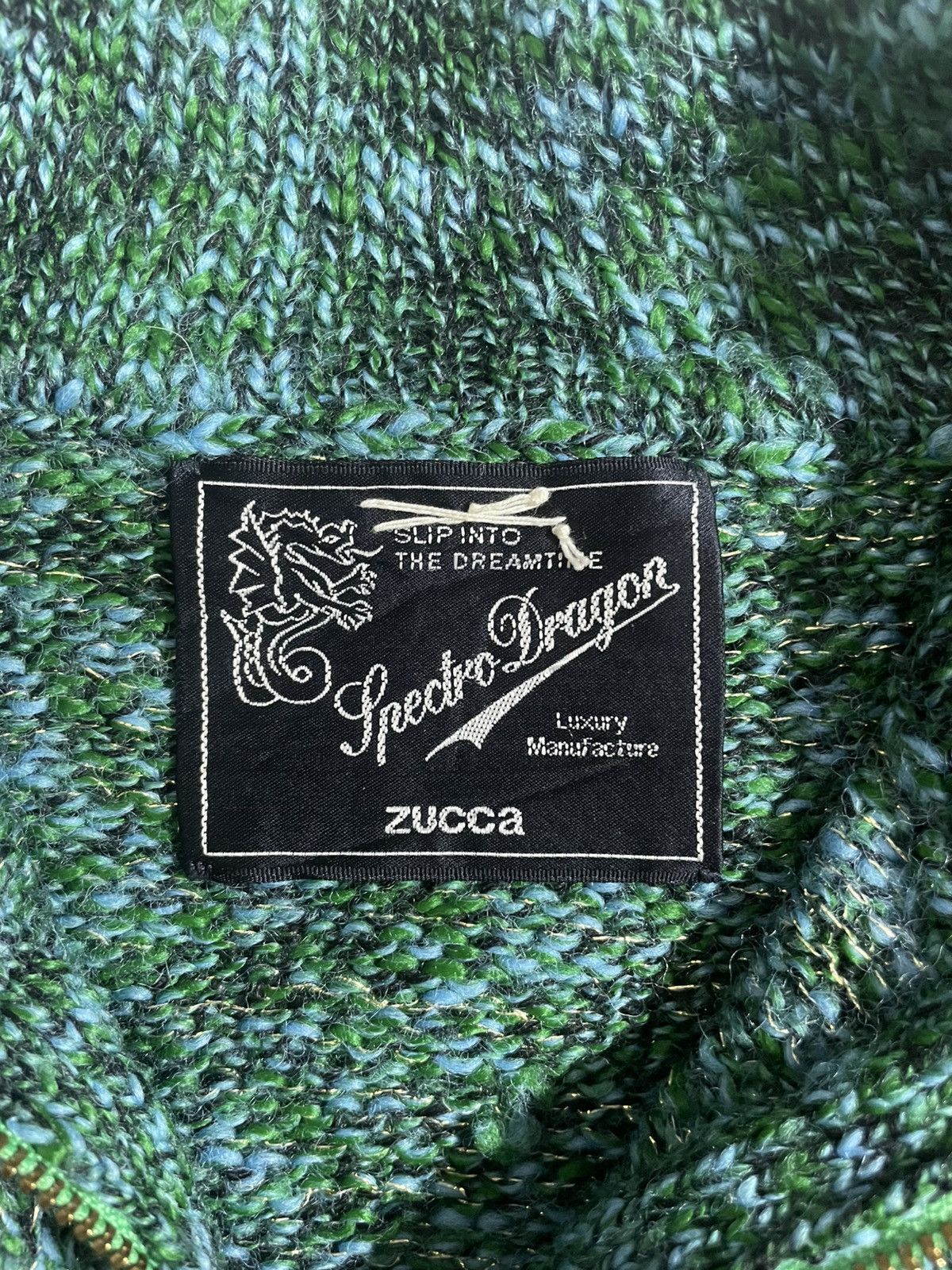 Zucca Spectro Dragon Zip Knit Jacket