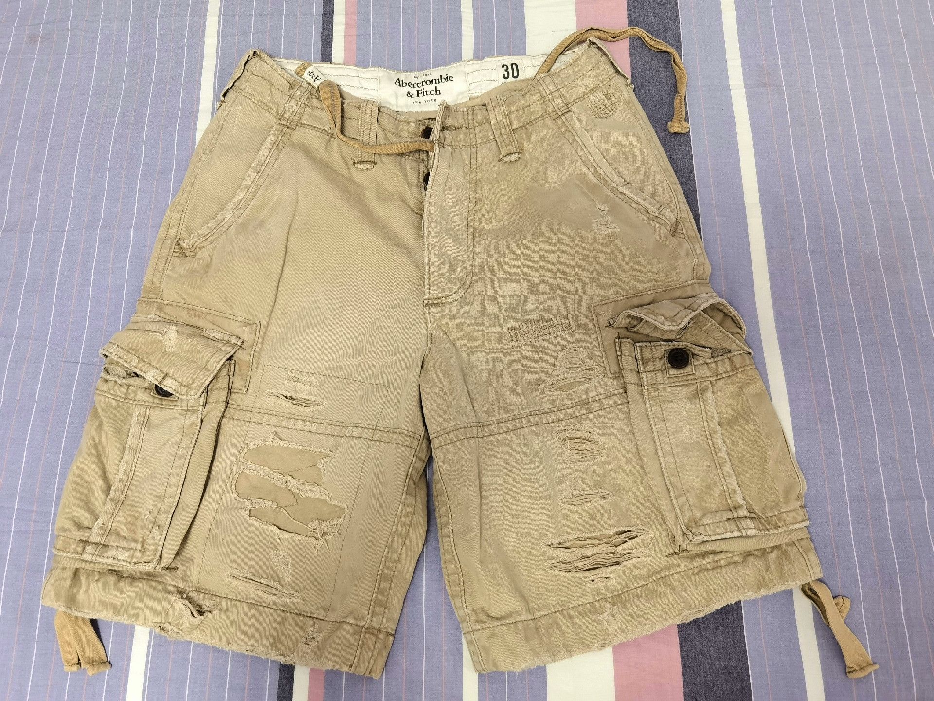 Abercrombie & Fitch AF 2010 Cargo Work Shorts Size US 30 / EU 46 - 1 Thumbnail