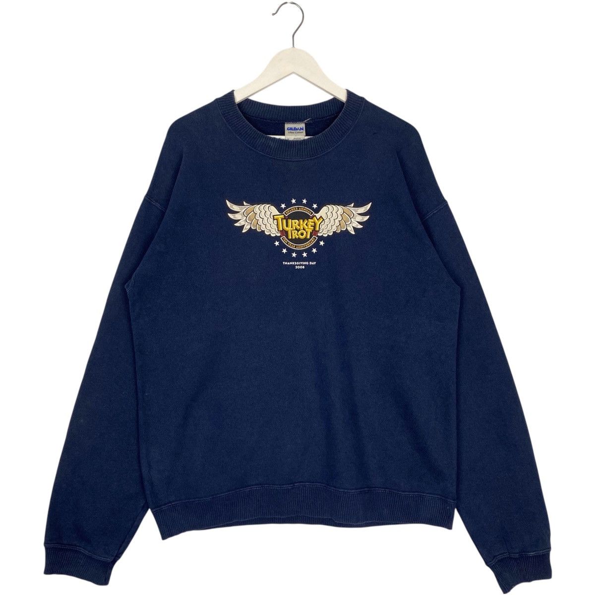 Vintage Vintage Turkey Trot Sweatshirt Crewneck Blue Size M Size US M / EU 48-50 / 2 - 1 Thumbnail
