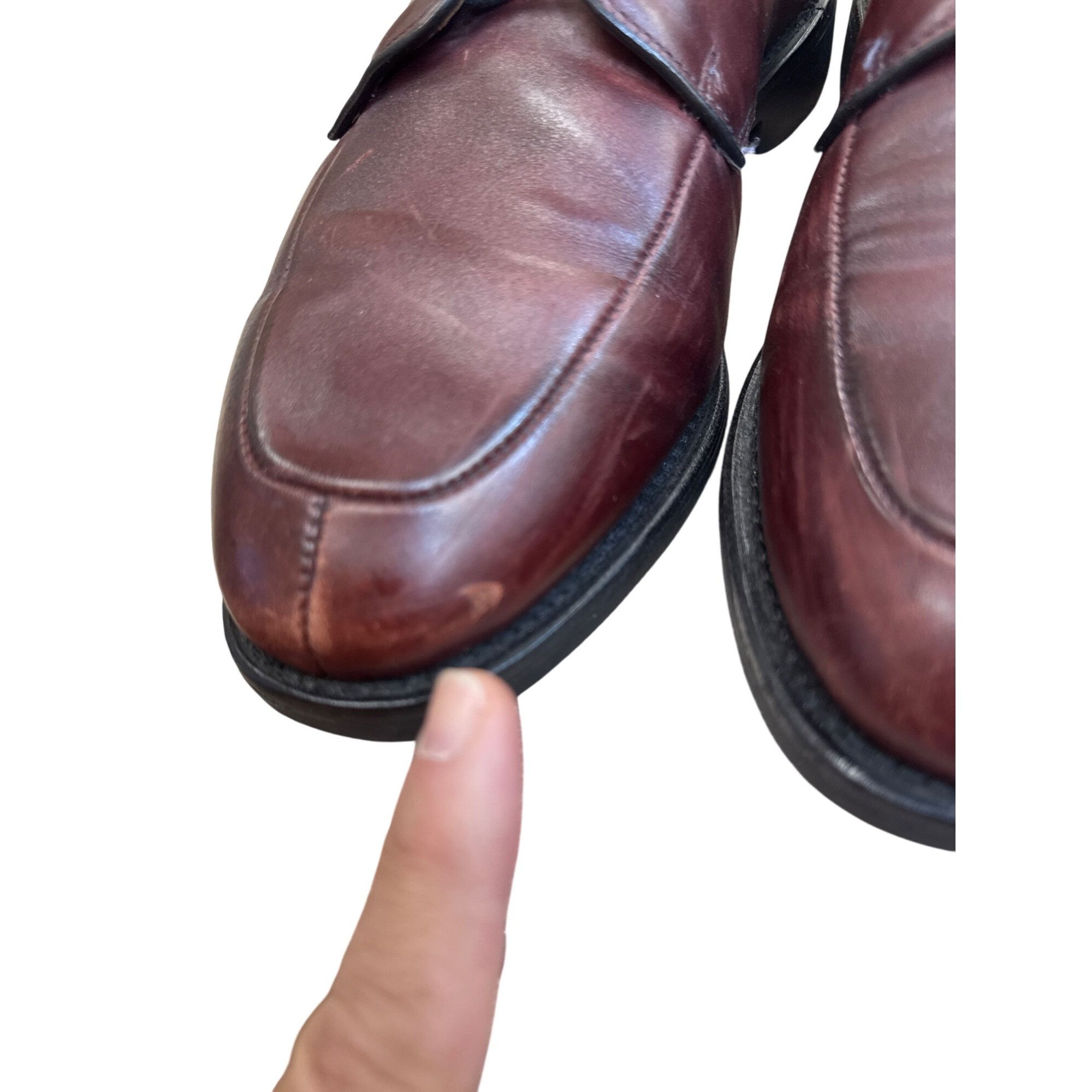 Allen Edmonds Allen Edmonds Kennett Mens Brown Leather Oxford Shoes Size 9 Size US 9 / EU 42 - 9 Thumbnail