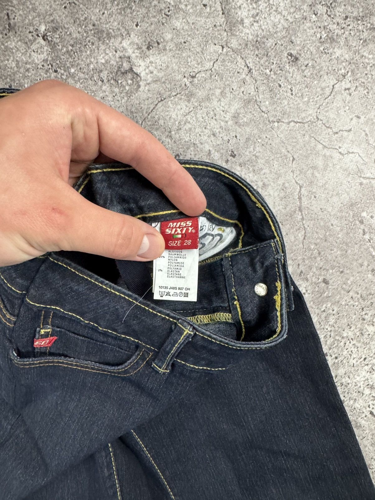 Miss Sixty Vintage Miss Sixty boot cut Y2K Jeans Flared 00s Low Rice Size 28" / US 6 / IT 42 - 8 Thumbnail