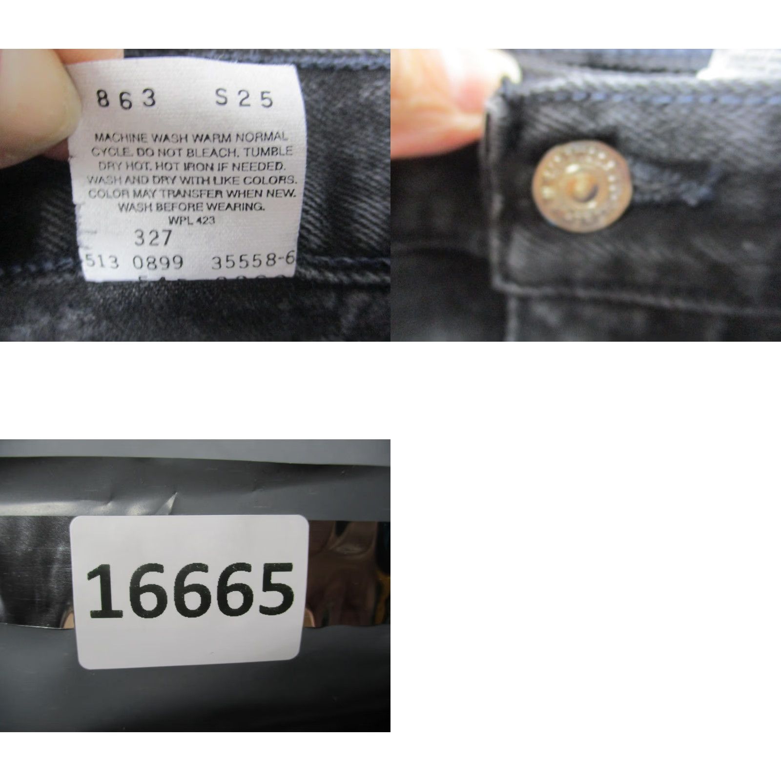 Levi's VINTAGE Levi's 545 Jeans Mens 38x30 Black Loose Fit Tapered Leg Made in USA 90s Denim Size US 38 / EU 54 - 9 Thumbnail