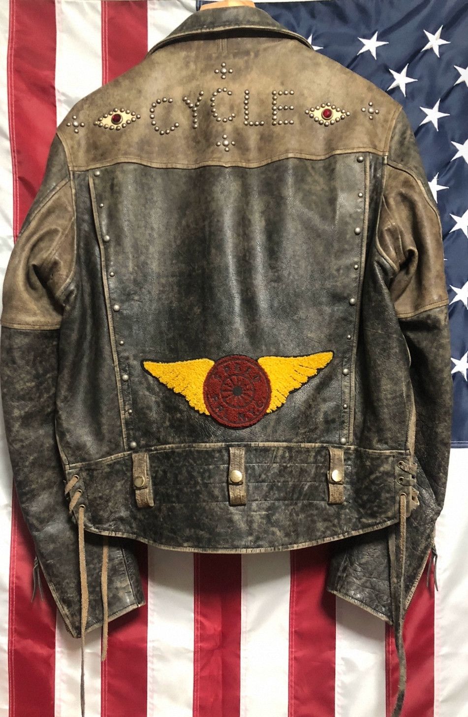 RRL Ralph Lauren RRL Ralph Lauren Motorcycle zippered gemstone leather jack Size US M / EU 48-50 / 2 - 2 Thumbnail