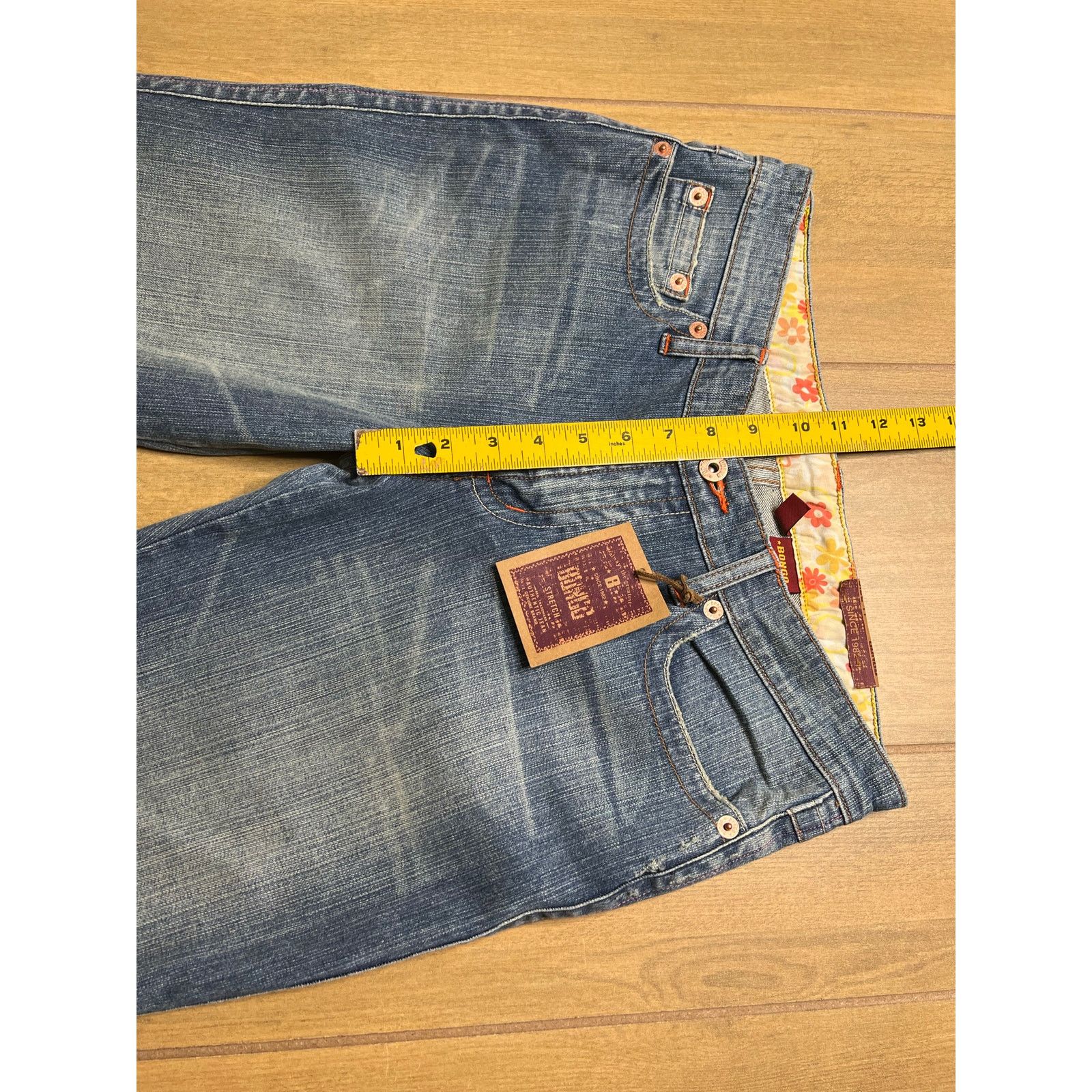 Vintage Vintage Bongo Flare Jeans Womens Size 11 Y2K Low Rise Size 31" - 7 Thumbnail