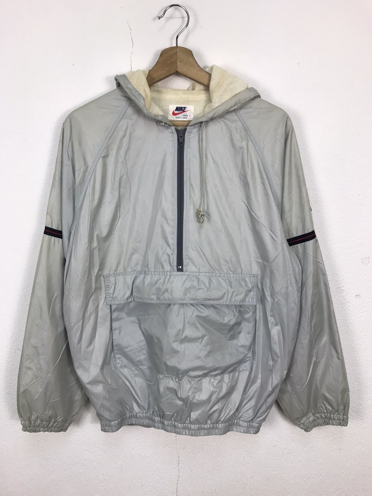 Japanese Brand × Nike × Vintage Vintage 90s NIKE Anorak Half Zipper Windbreaker Jacket Size US L / EU 52-54 / 3 - 1 Thumbnail